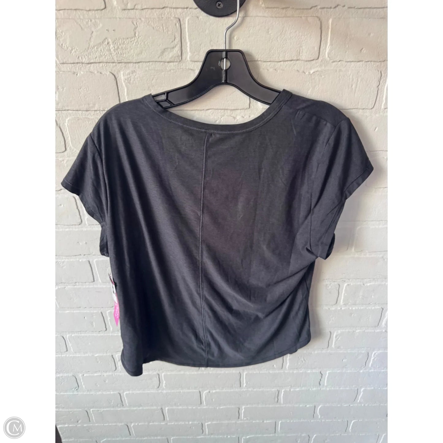 Athletic Top Short Sleeve By Old Navy In Grey, Size: L