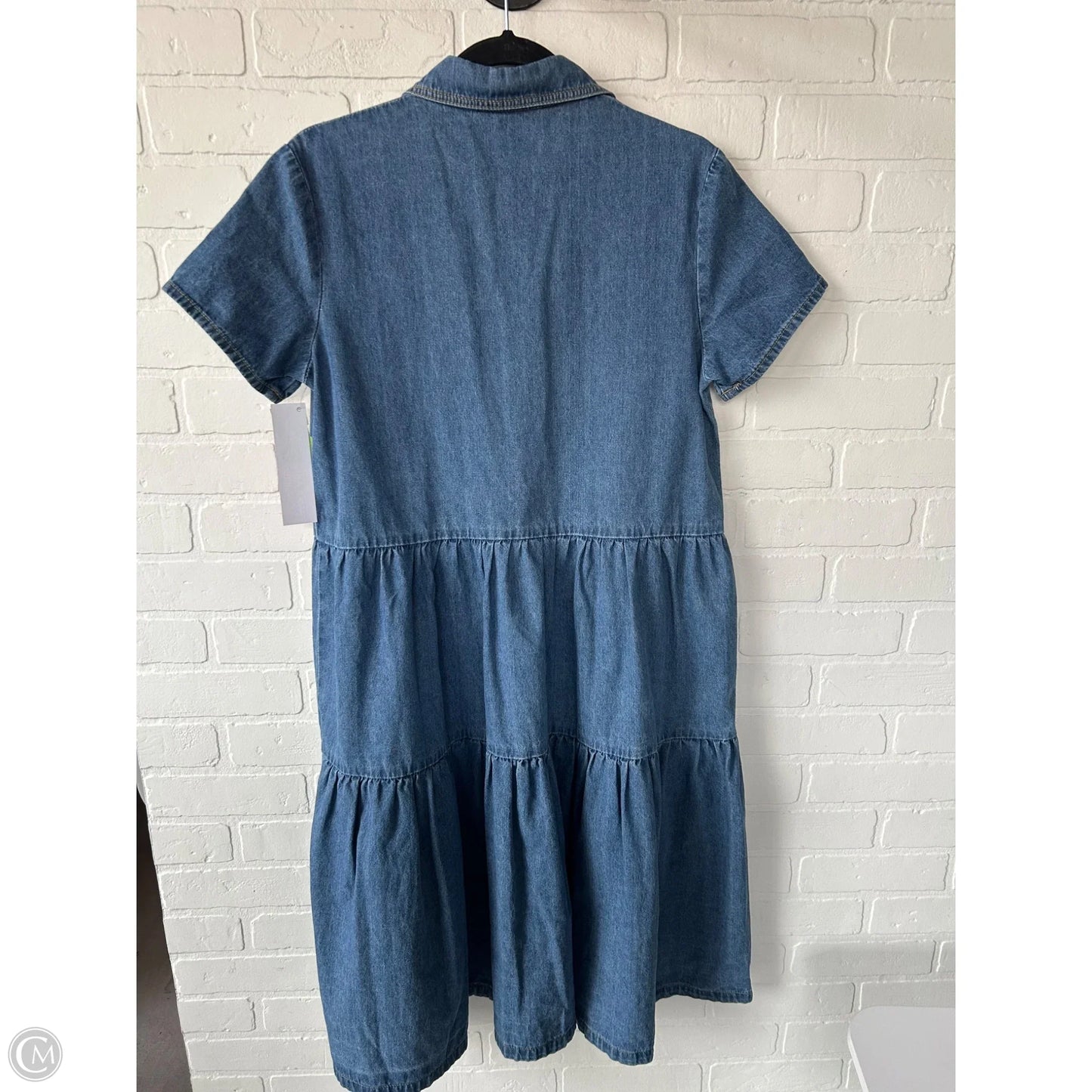 Dress Casual Midi By Misook In Blue Denim, Size: S