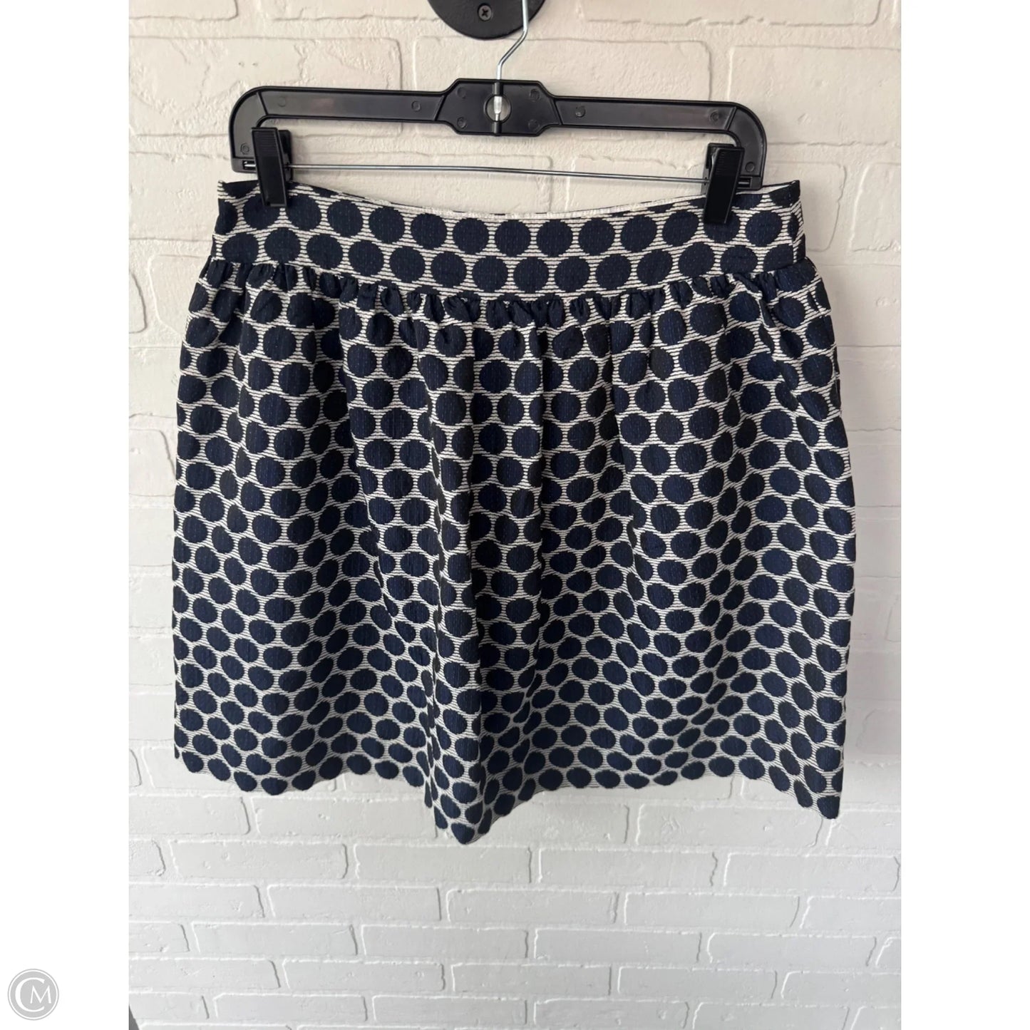 Skirt Designer By Kate Spade In Black & Blue, Size: 12