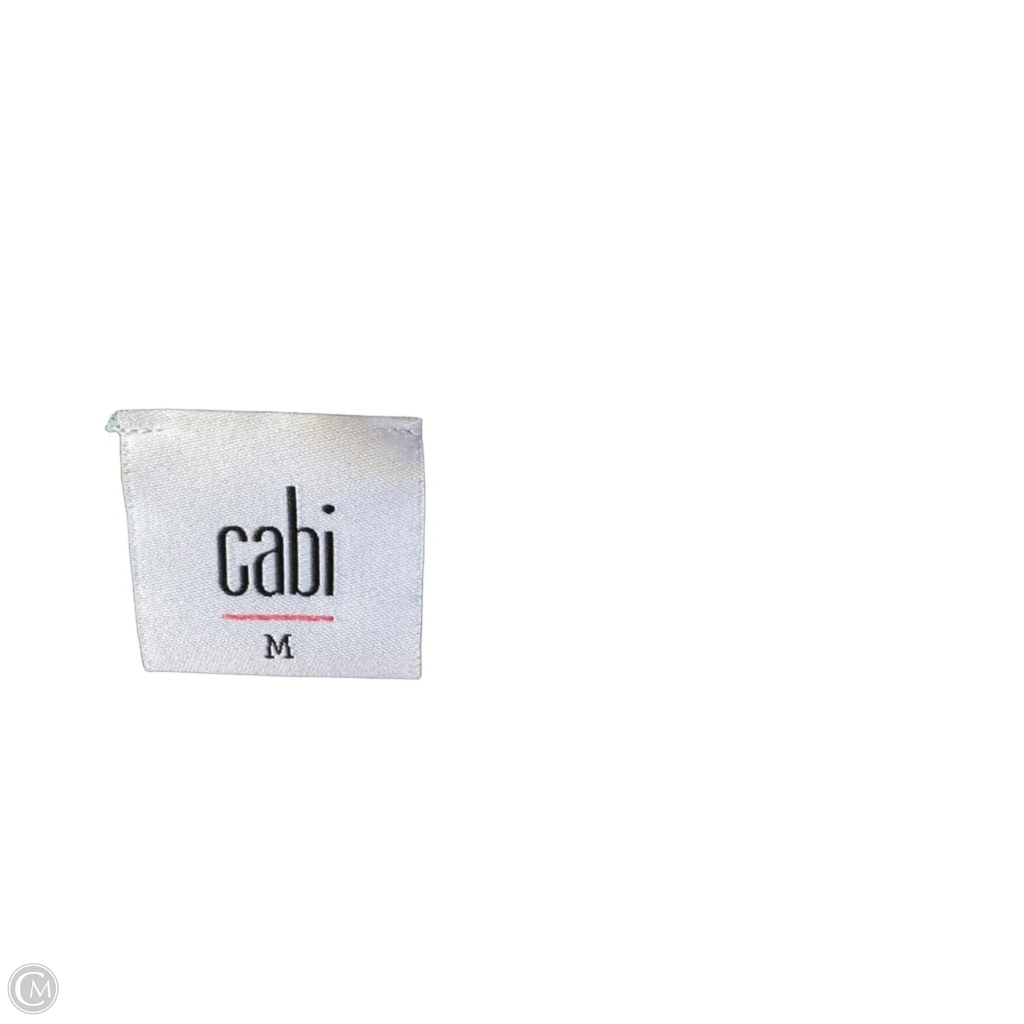 Blouse Sleeveless By Cabi In Grey & Yellow, Size: M