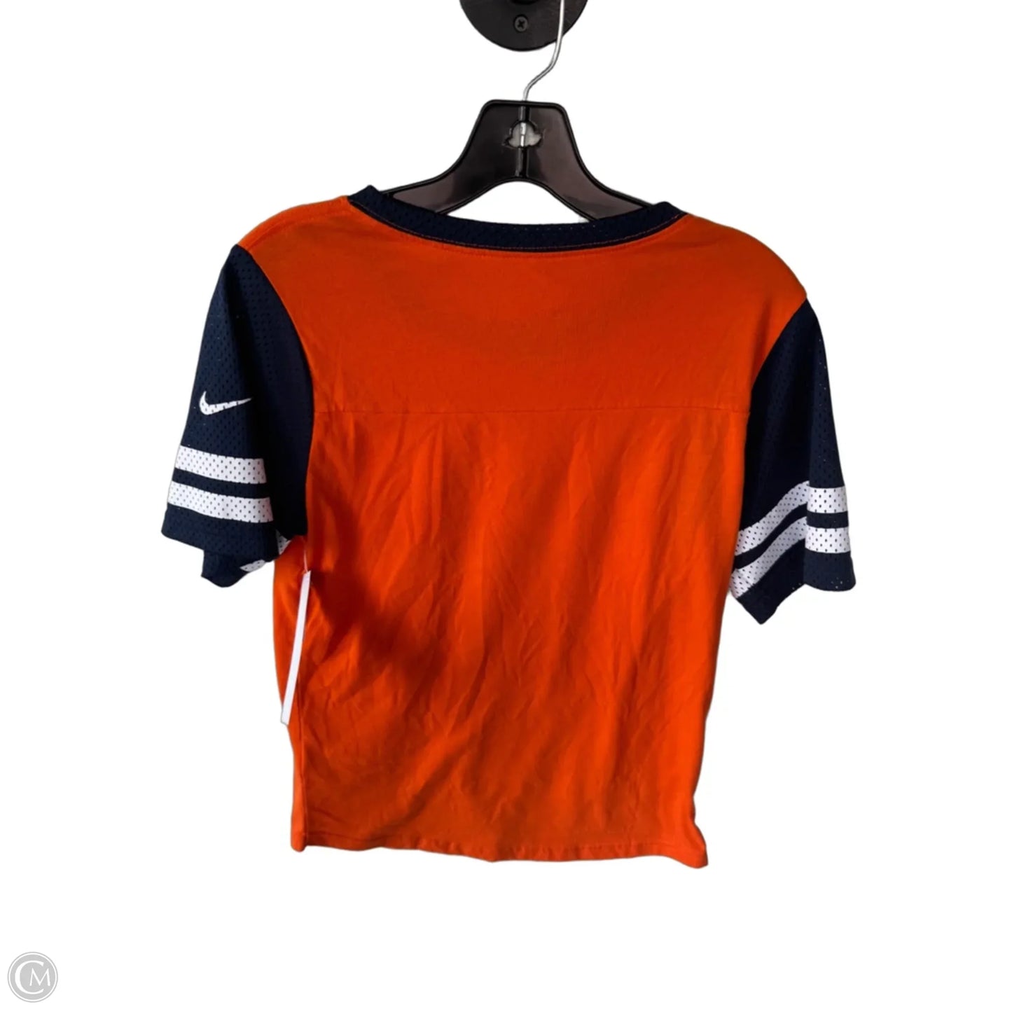 Top Short Sleeve By Nfl In Blue & Orange, Size: M