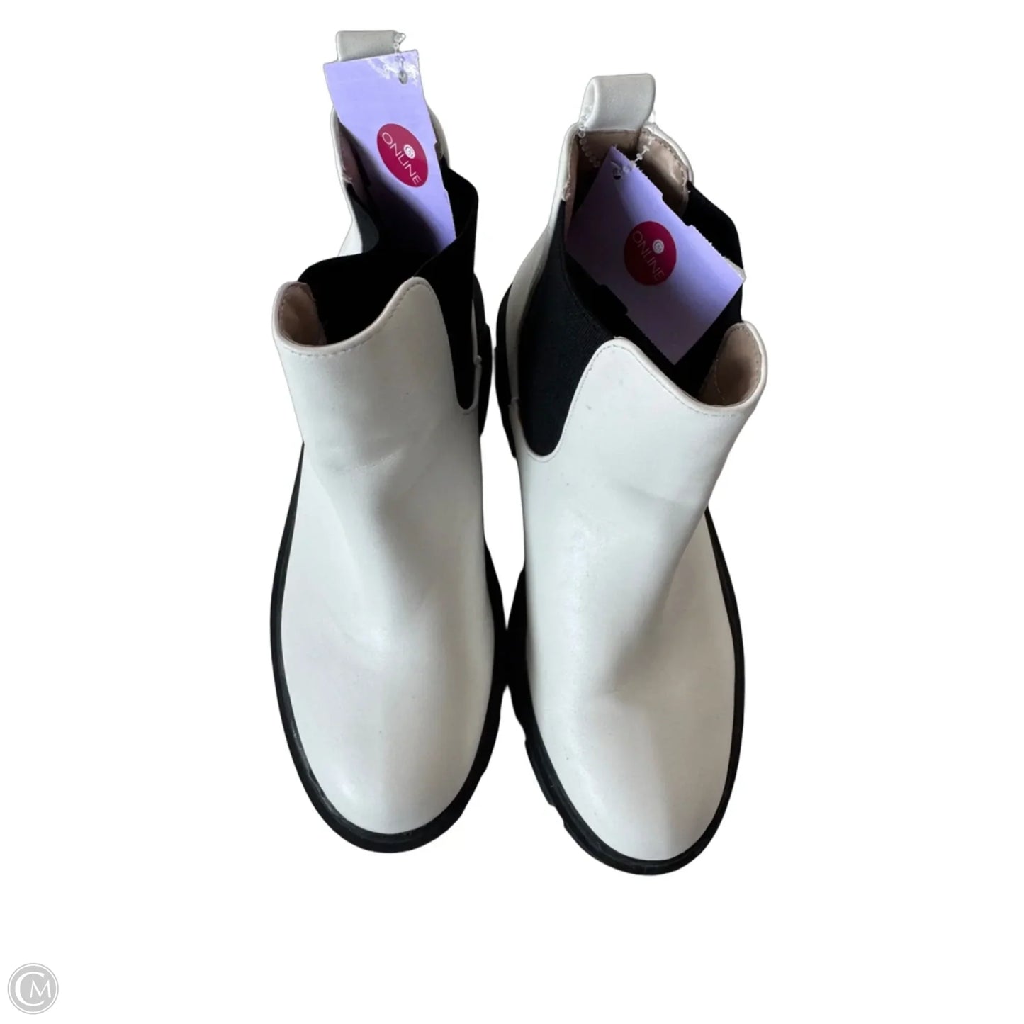 Boots Ankle Heels By Nasty Gal In White, Size: 5
