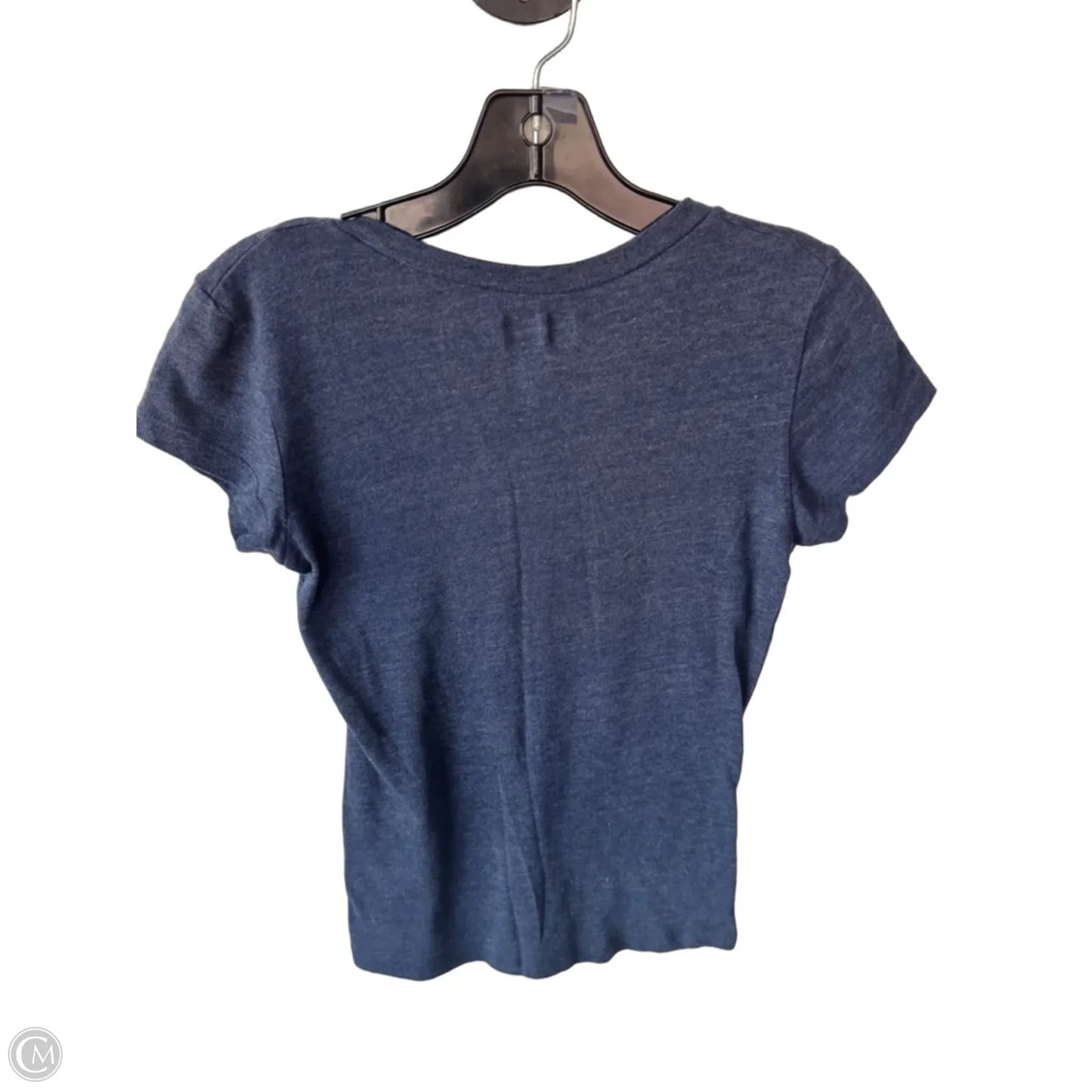 Top Short Sleeve By Nfl In Blue & Orange, Size: M
