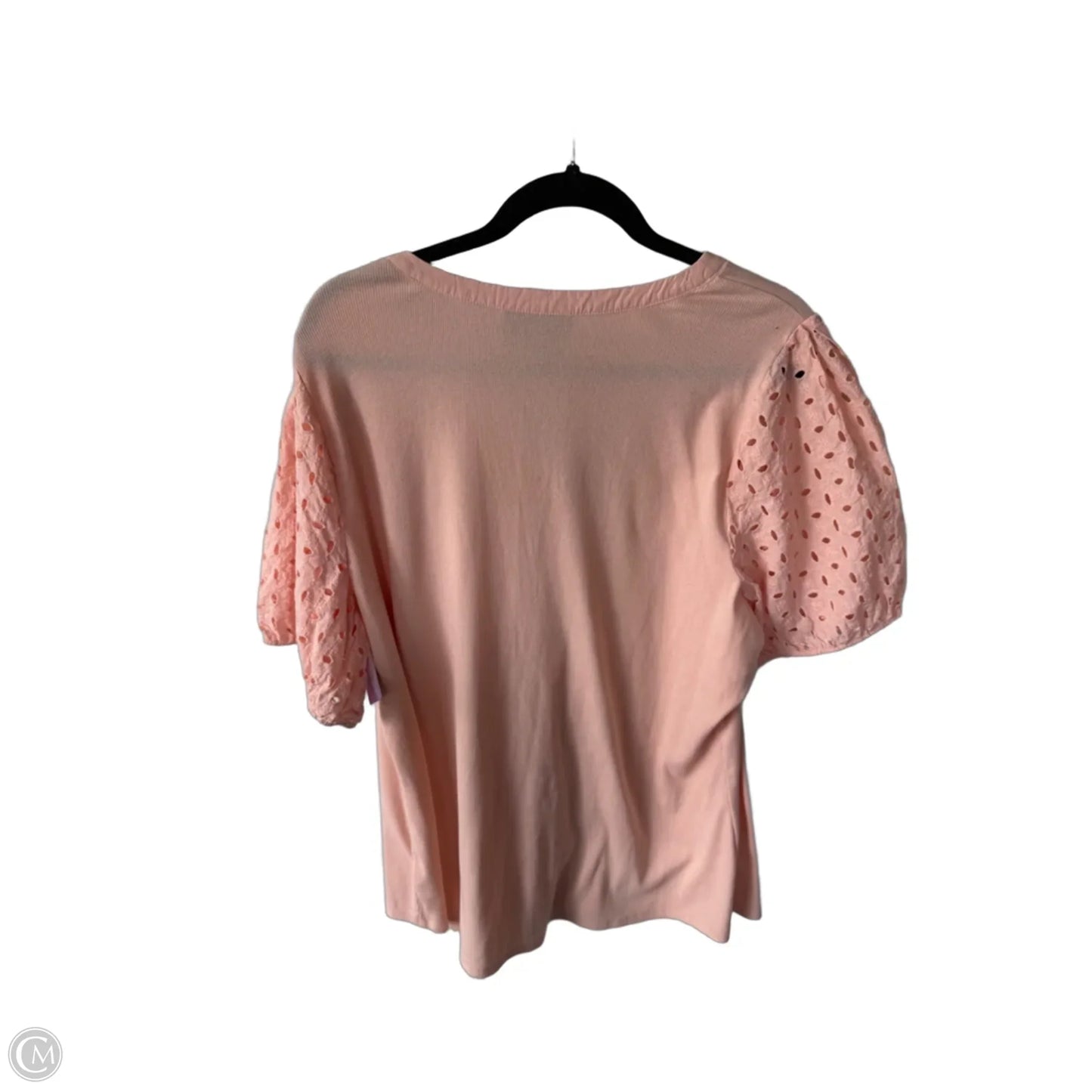 Top Short Sleeve By Lane Bryant In Peach, Size: 3x
