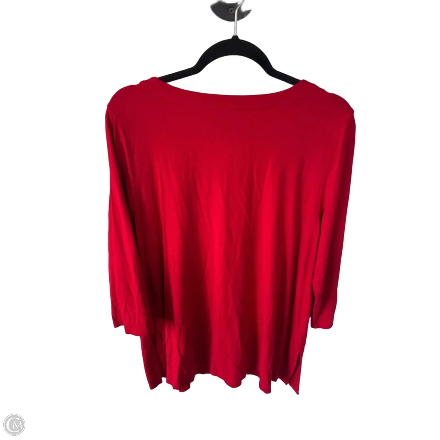 Tunic 3/4 Sleeve By J. Jill In Red, Size: L