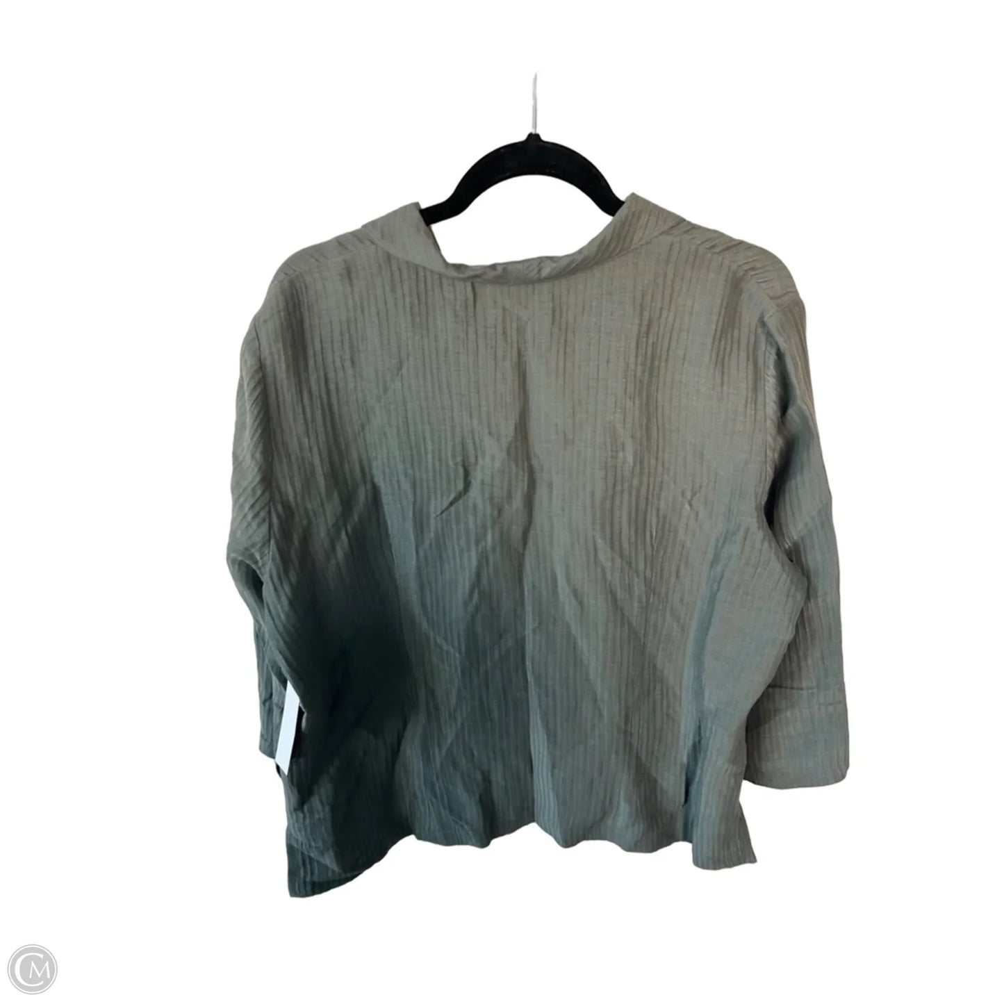 Blouse Long Sleeve By Cmc In Green, Size: Xl