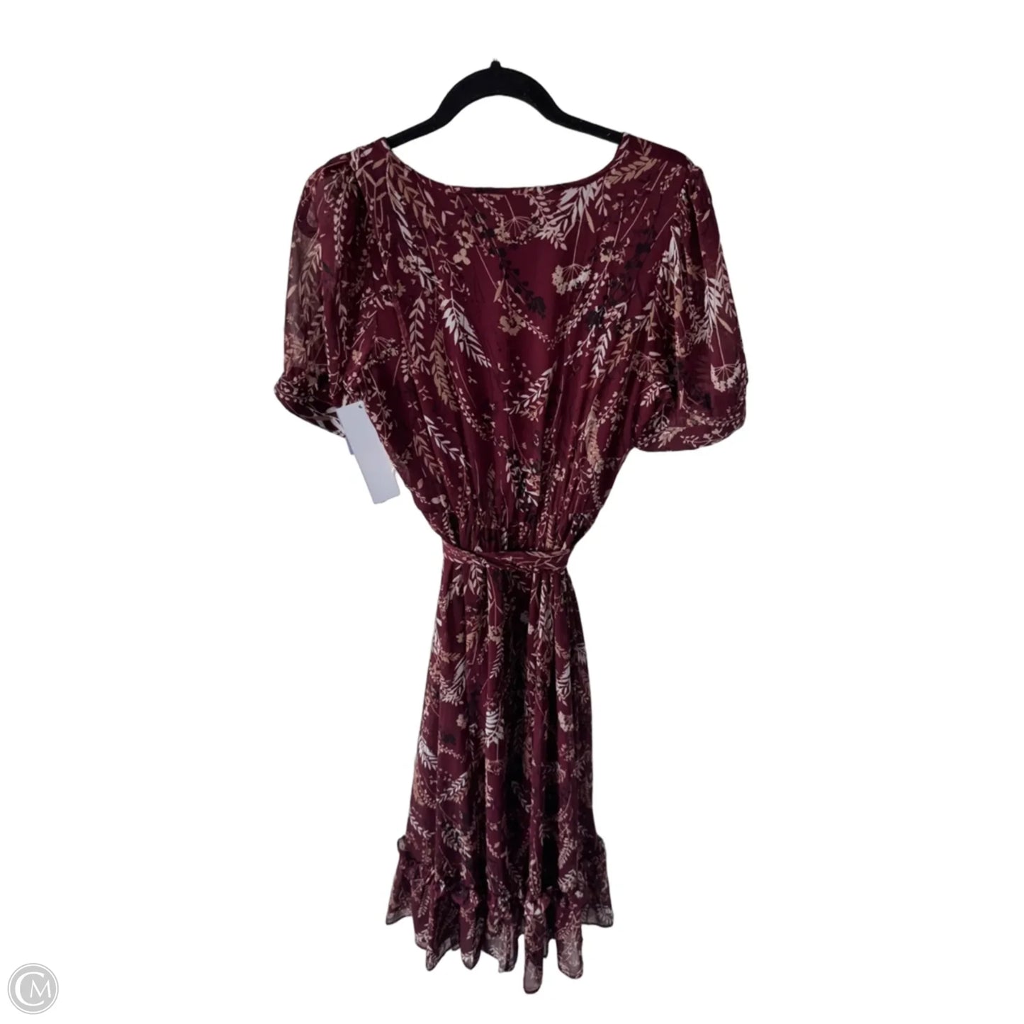 Dress Work By Calvin Klein In Brown & Tan, Size: M