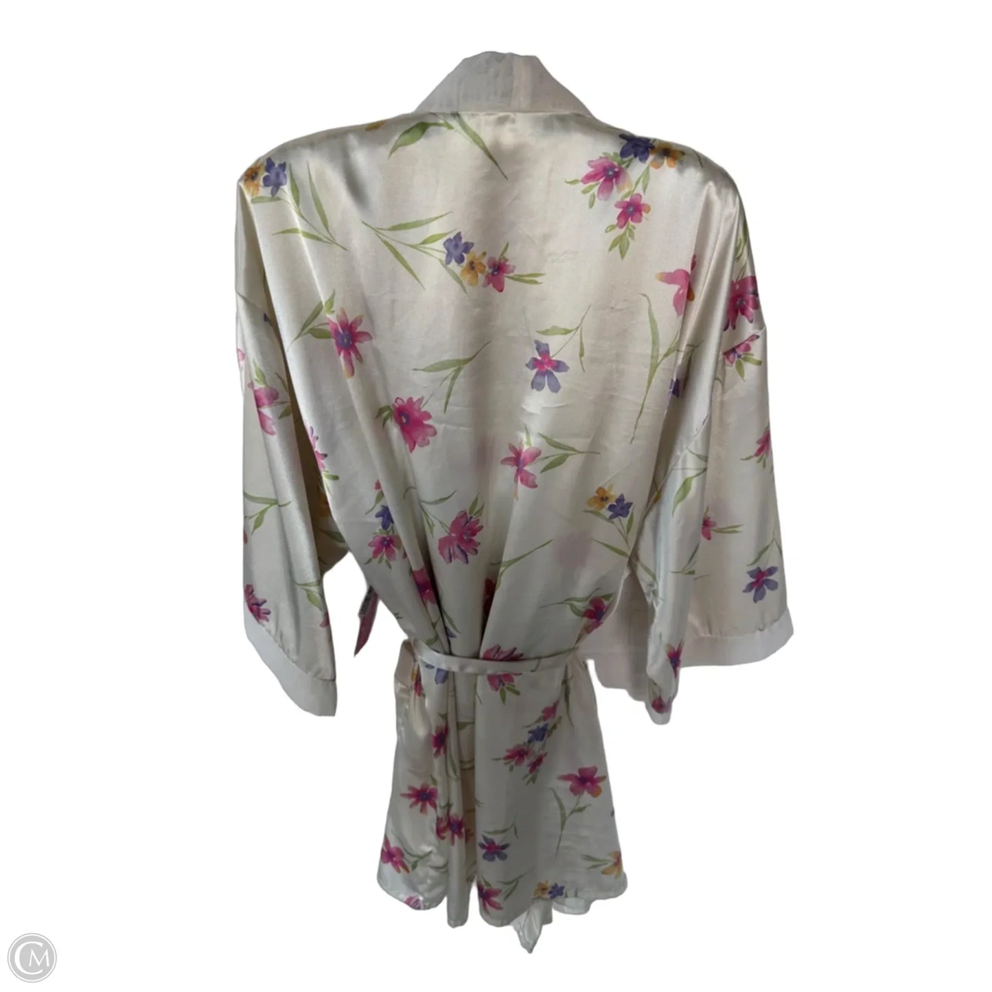 Pajamas 2pc By Valerie Stevens In Cream & Pink, Size: L