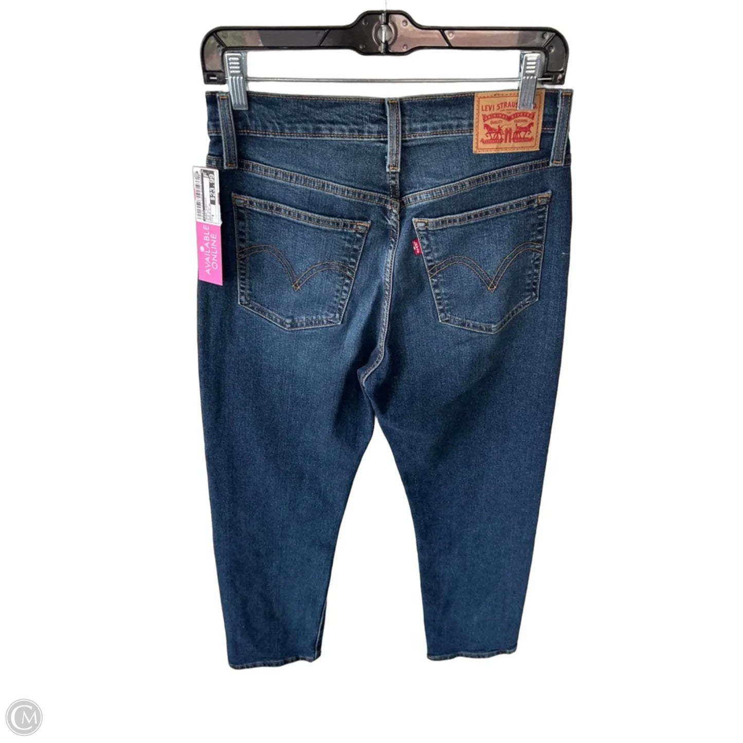 Jeans Straight By Levis In Blue Denim, Size: 6