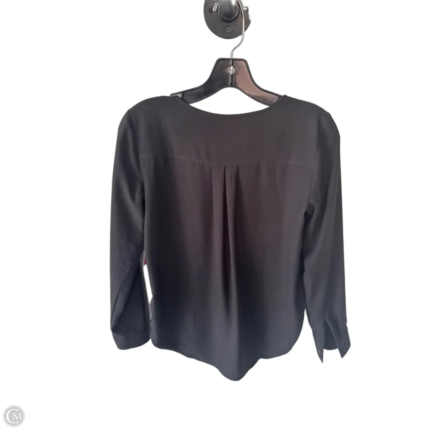 Blouse Long Sleeve By Ann Taylor In Grey, Size: Xs