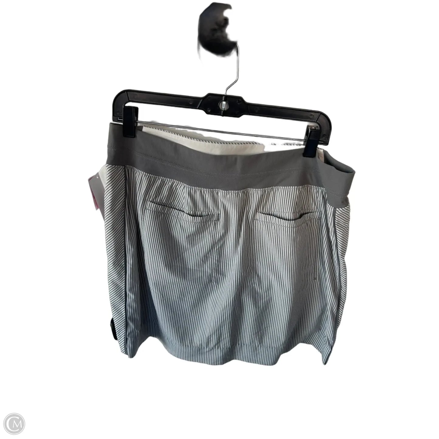 Athletic Skort By Athleta In Grey & White, Size: 14