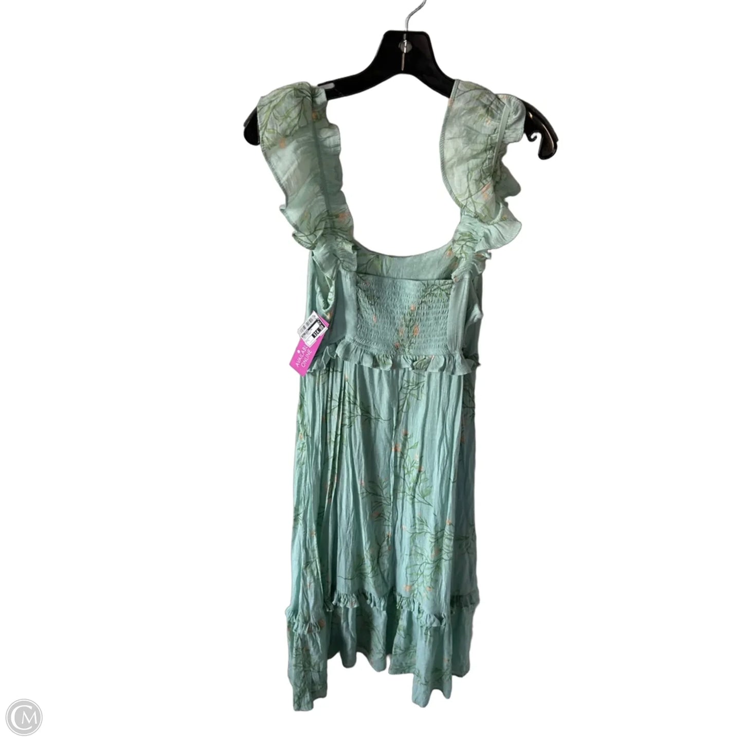 Dress Party Long By Blu Pepper In Green & Orange, Size: L