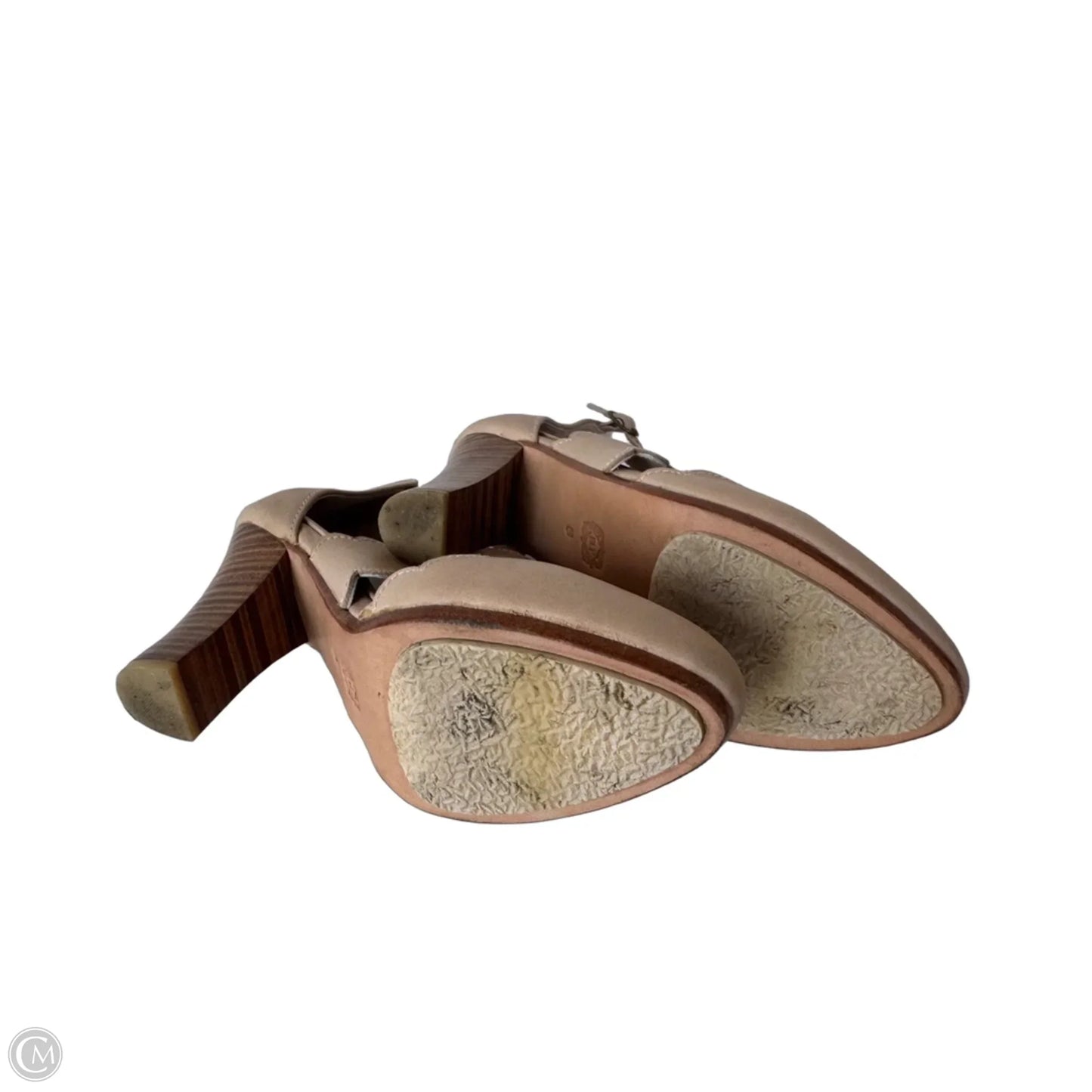Shoes Heels Block By Cmb In Tan, Size: 8