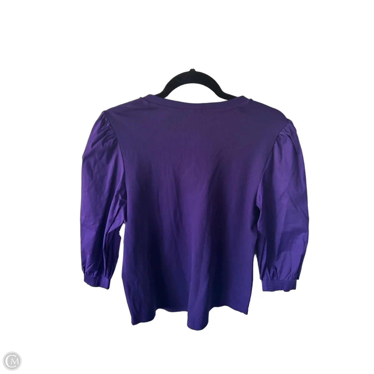 Top 3/4 Sleeve By Chicos In Purple, Size: L