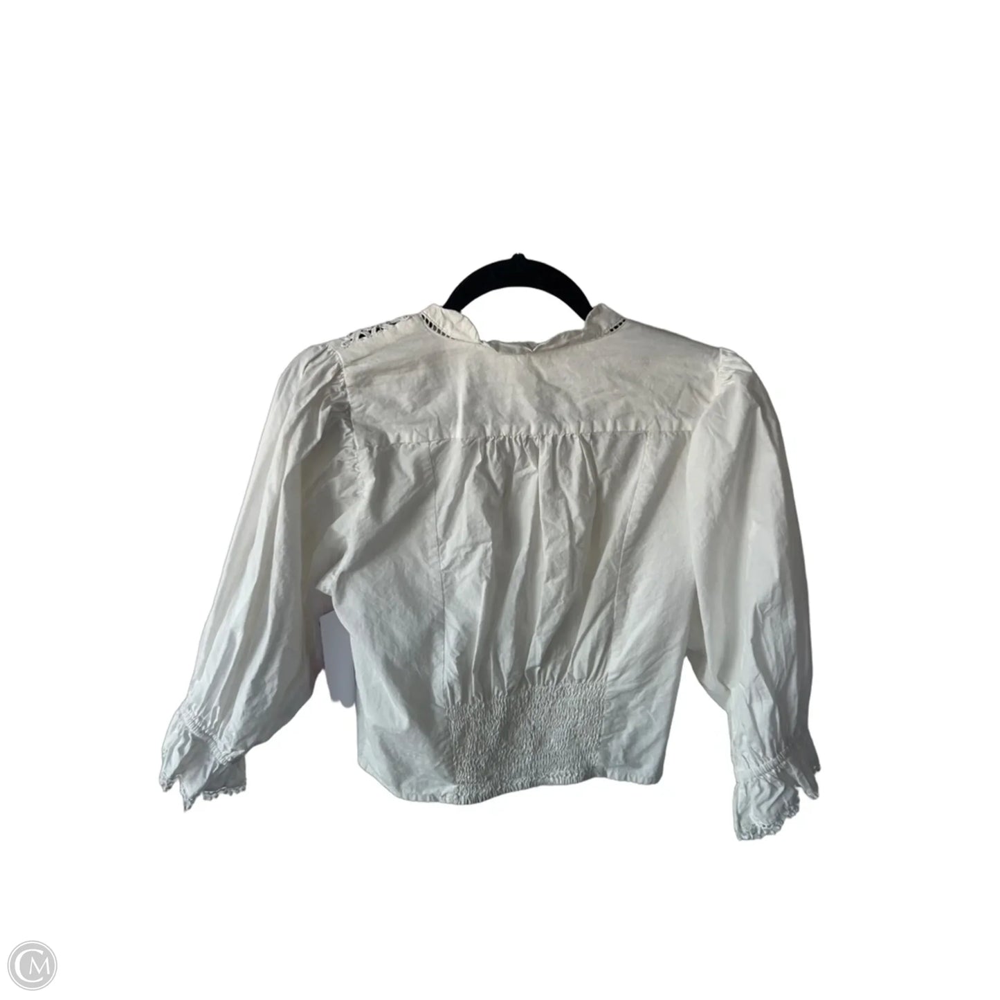 Blouse 3/4 Sleeve By Free People In White, Size: M