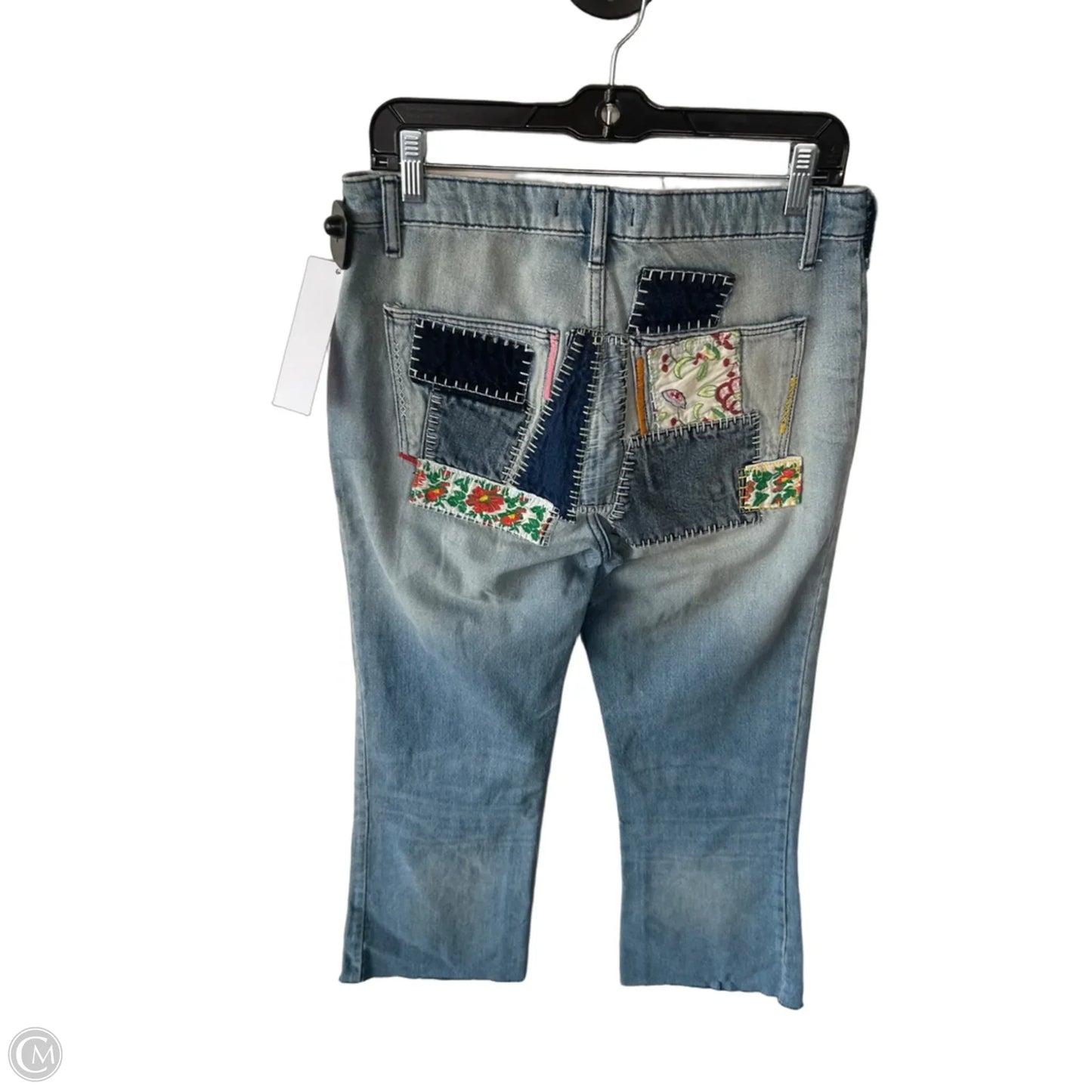 Jeans Straight By Free People In Blue Denim, Size: 6