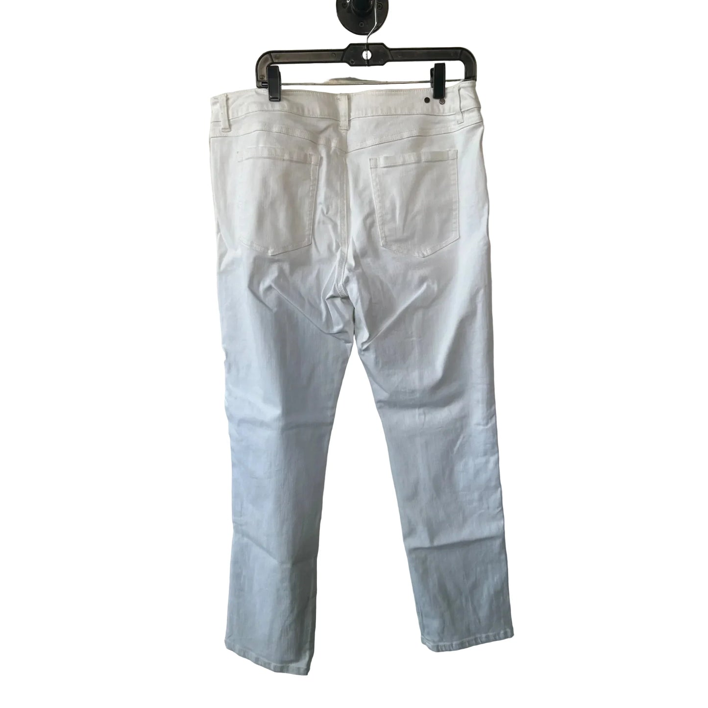 Jeans Boyfriend By Cabi In White Denim, Size: 14