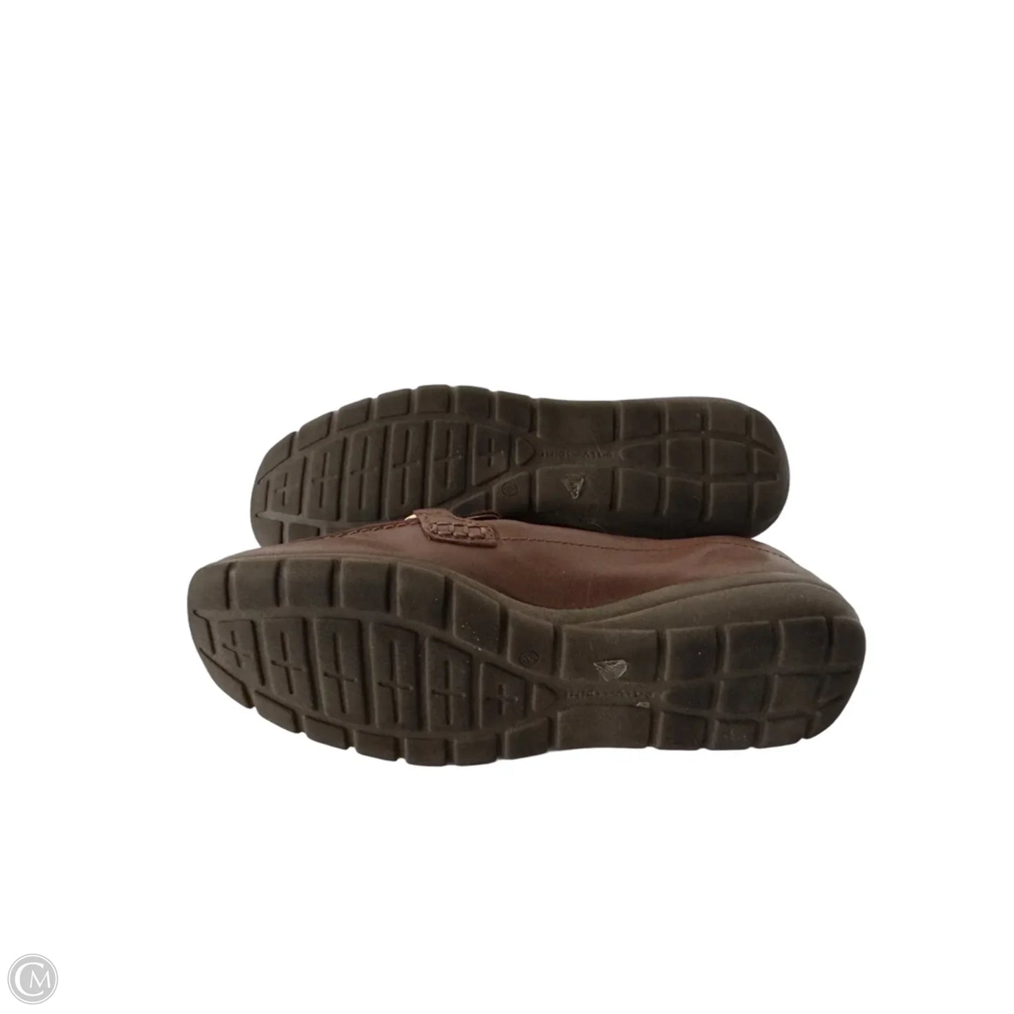 Shoes Flats By Easy Spirit In Brown & Gold, Size: 8