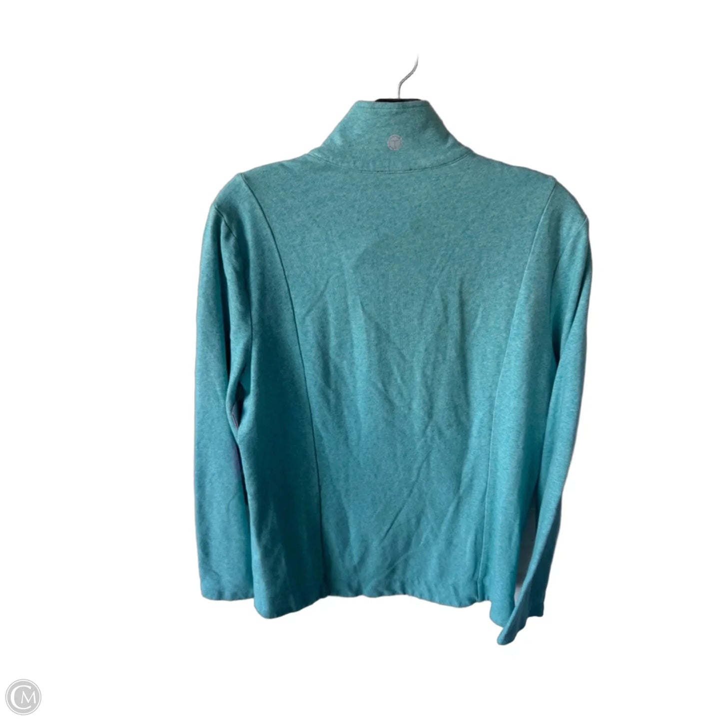 Sweatshirt Collar By Talbots In Green, Size: M