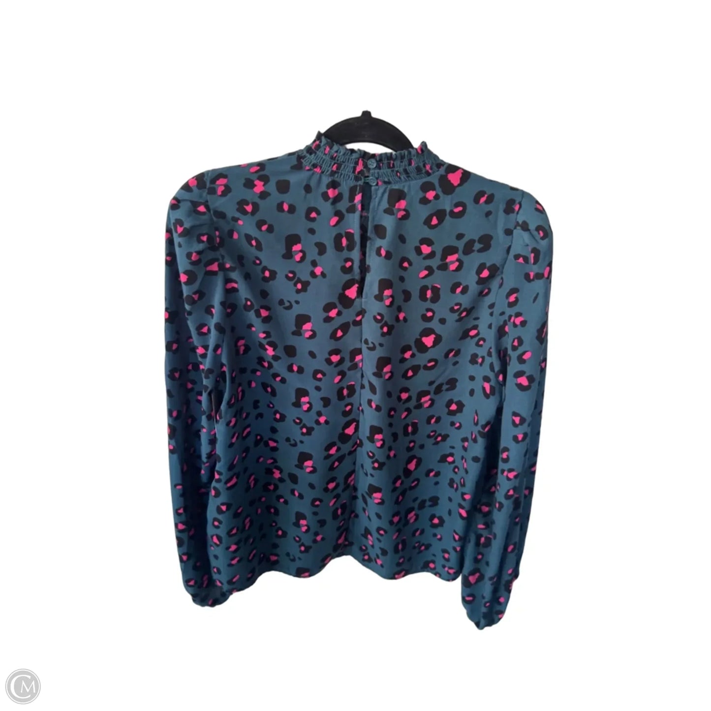Blouse Long Sleeve By Melloday In Blue & Pink, Size: L