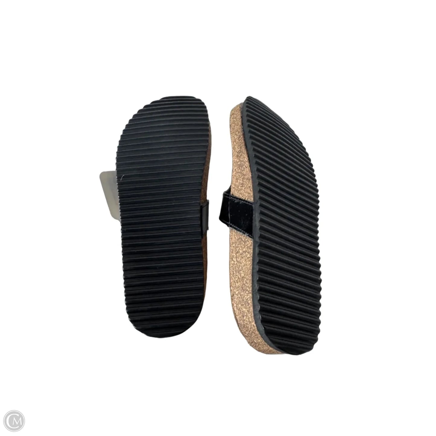 Sandals Flats By Cmb In Black & Tan, Size: 9