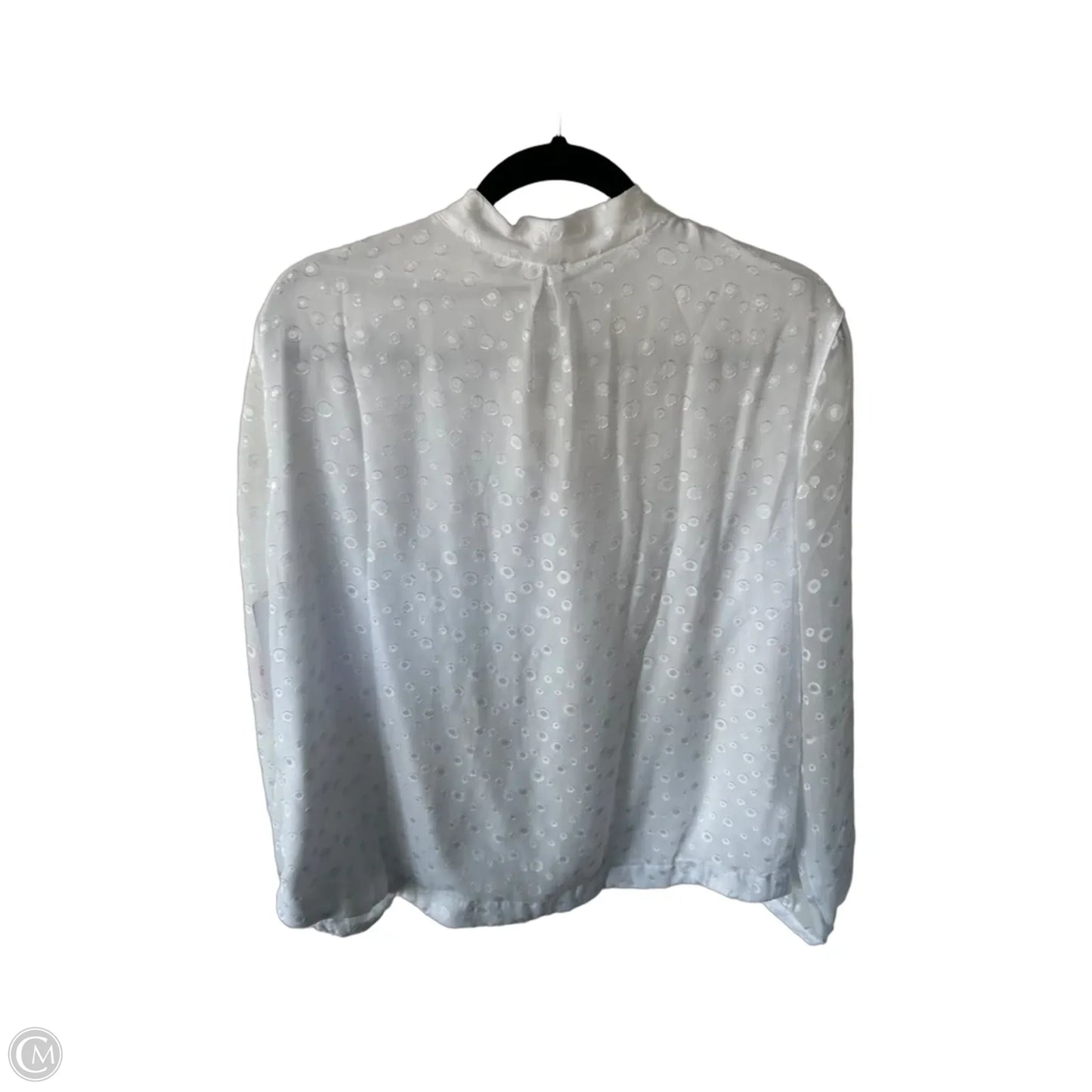 Blouse Long Sleeve By Christopher And Banks In White, Size: Xl