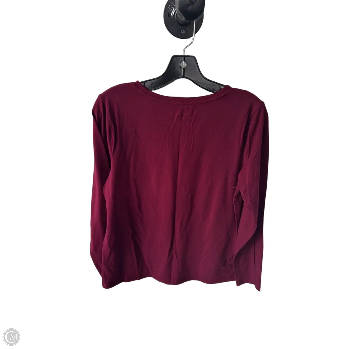 Top Long Sleeve Basic By Coldwater Creek In Red, Size: M