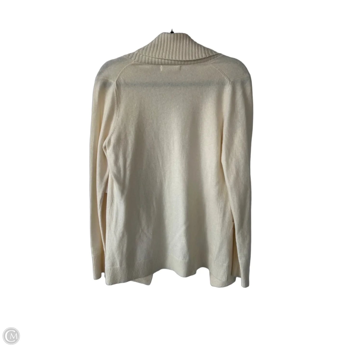 Sweater Cardigan By Banana Republic In Cream, Size: M