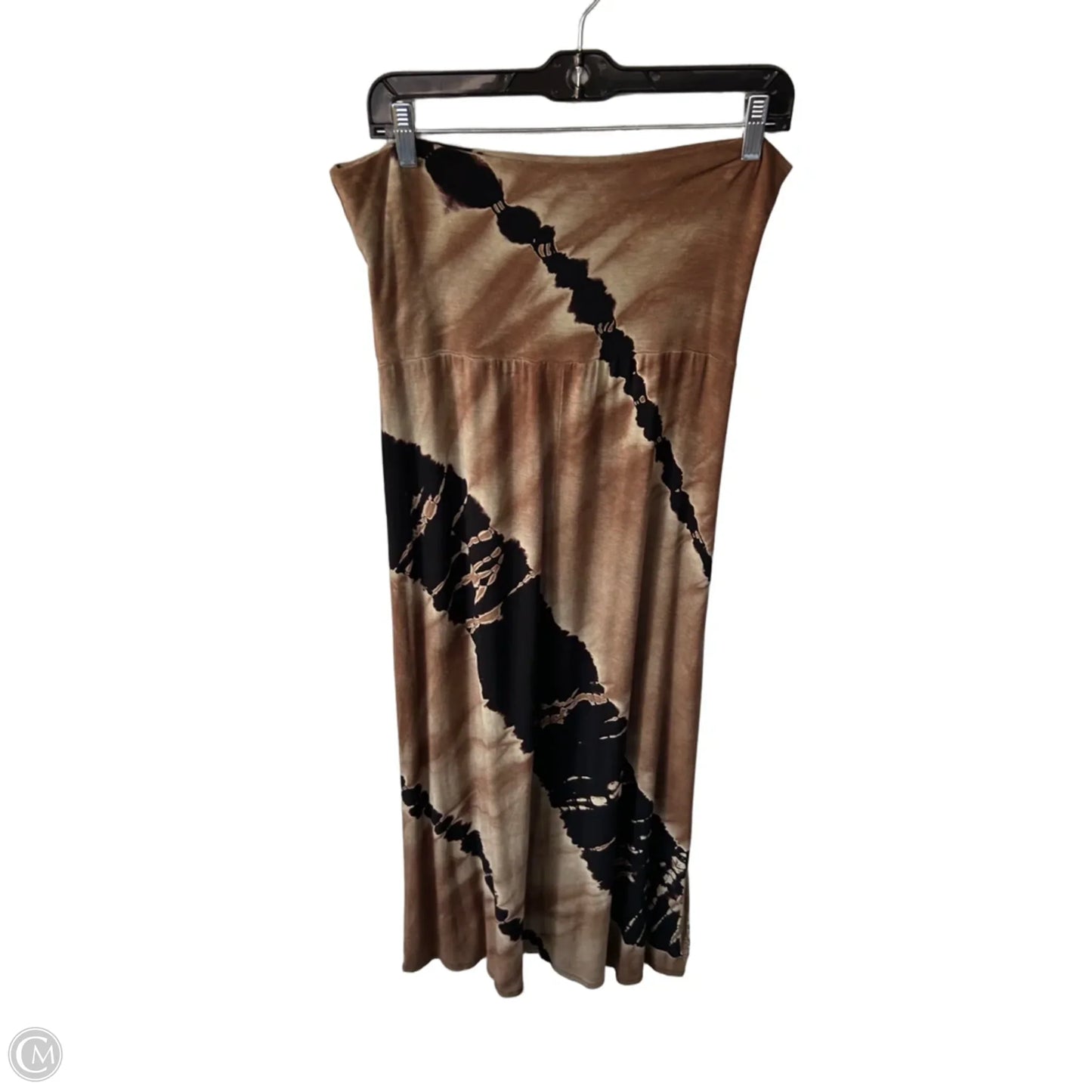 Skirt Maxi By Clothes Mentor In Black & Brown, Size: L