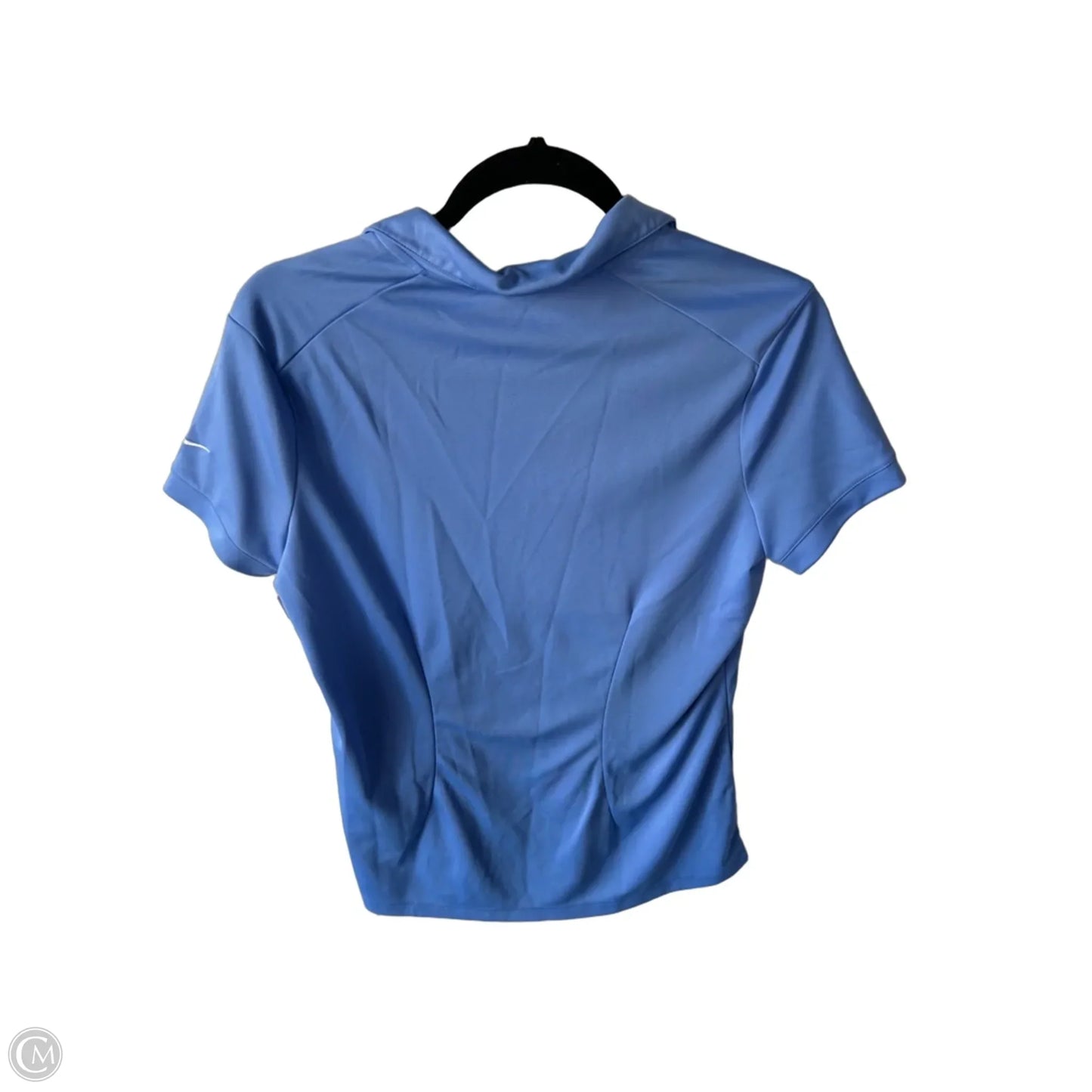 Athletic Top Short Sleeve By Nike In Blue, Size: L