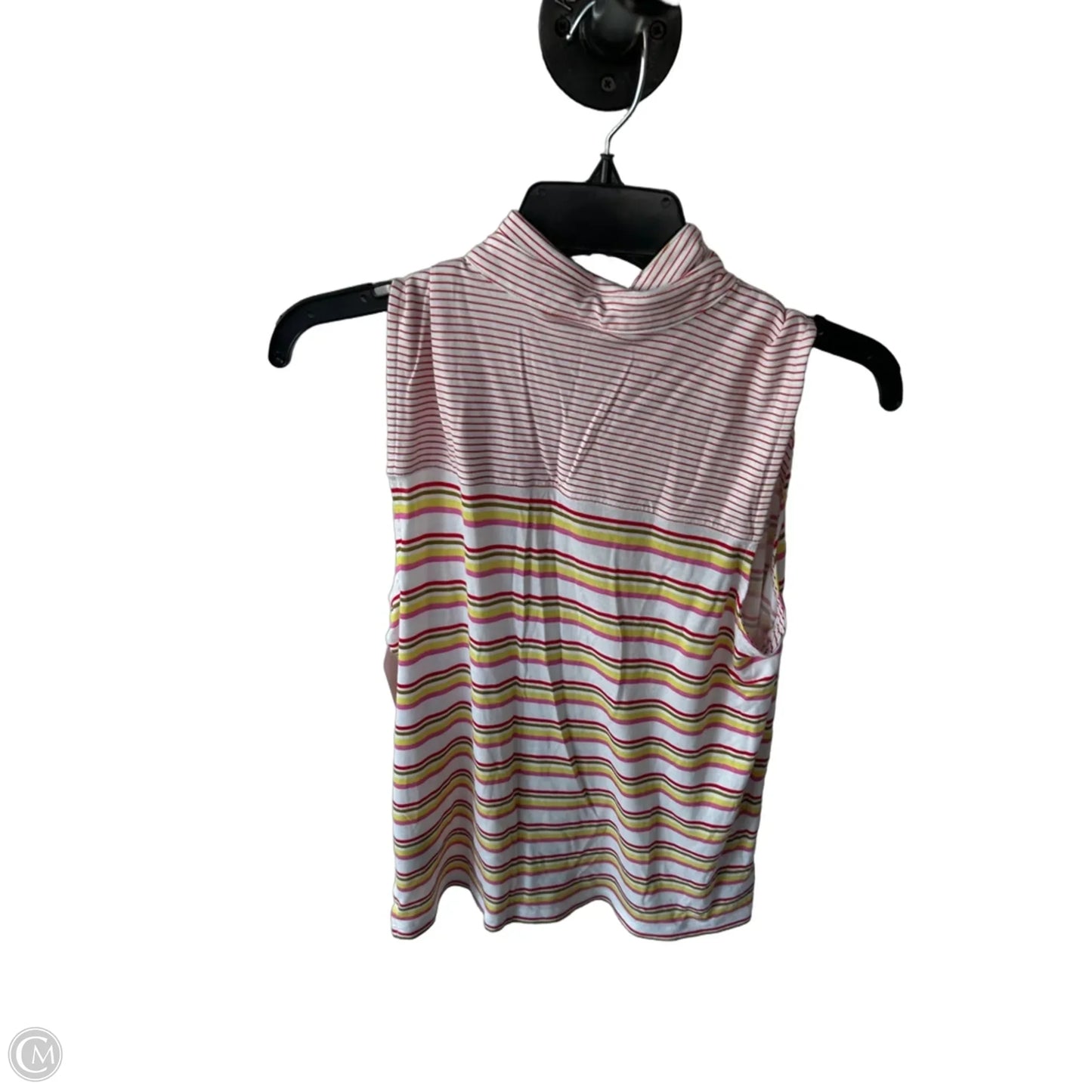 Top Sleeveless By Cabi In Green & Red, Size: M