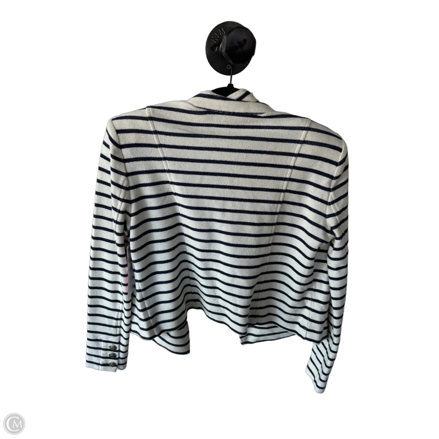 Blazer By Cabi In Blue & Cream, Size: S