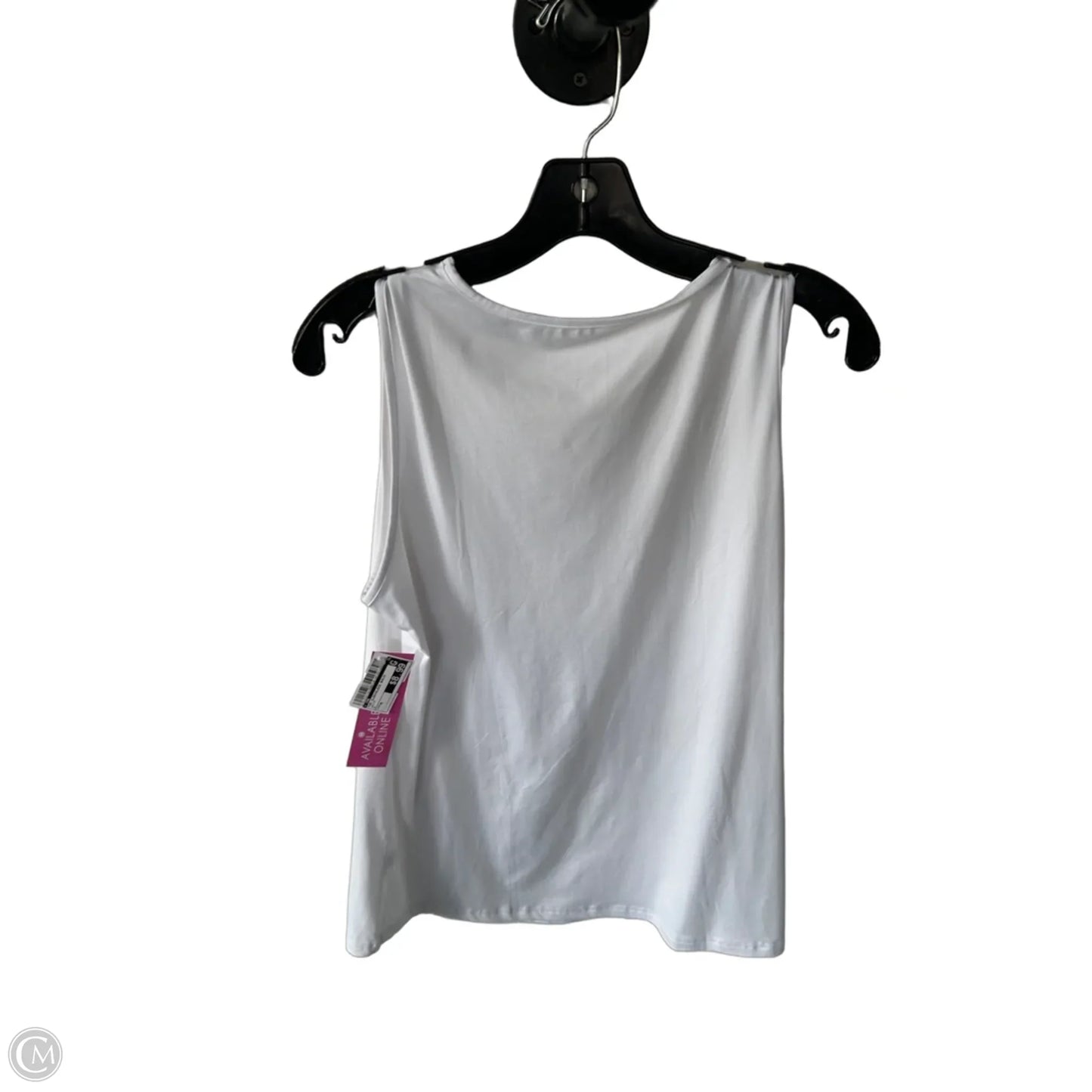 Top Sleeveless Basic By Cme In White, Size: M
