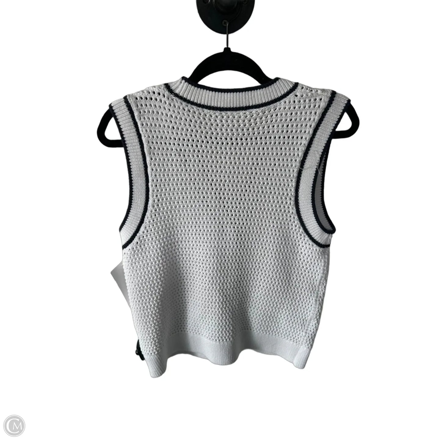 Vest Sweater By Varley In Blue & White, Size: M