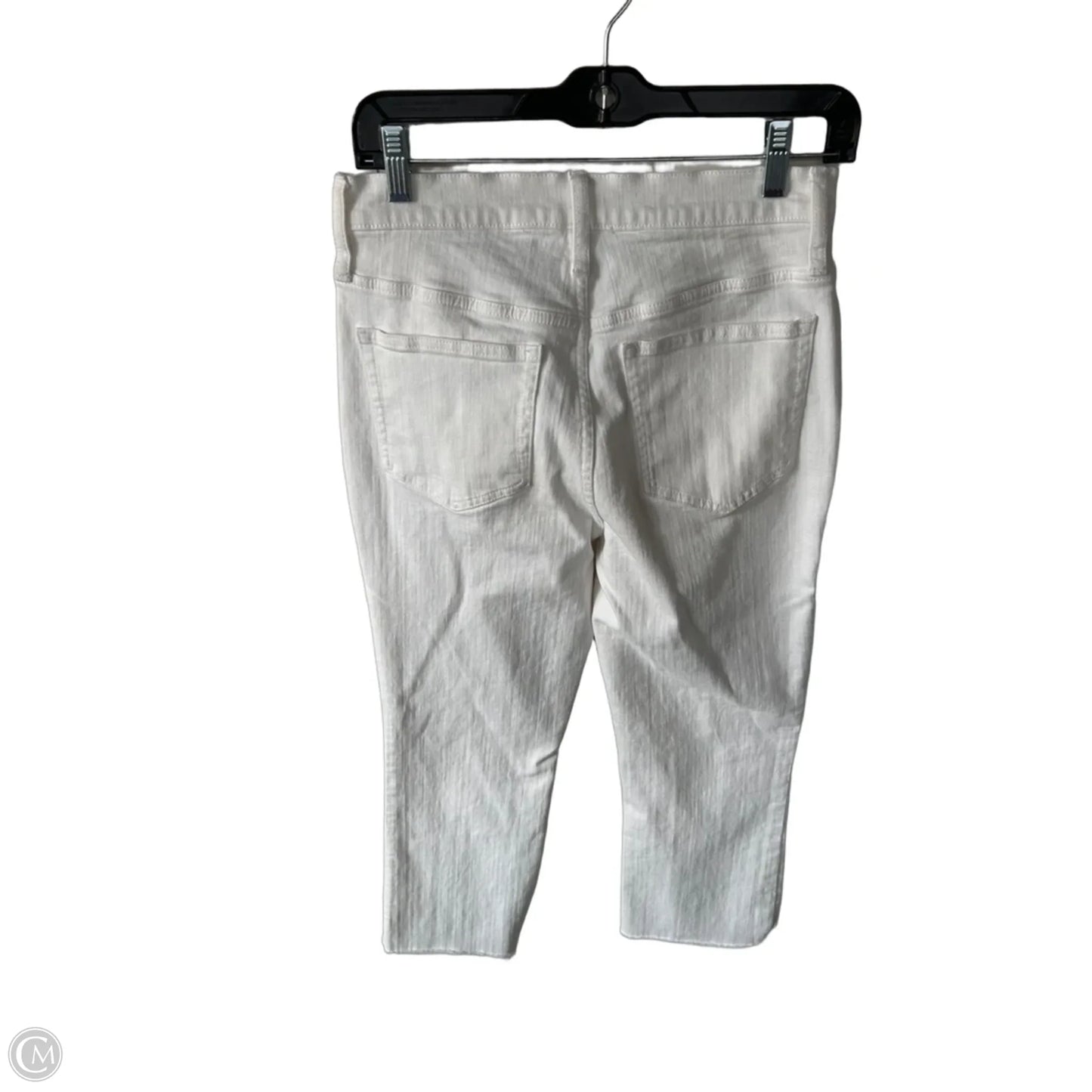Jeans Cropped By J. Crew In White Denim, Size: 8