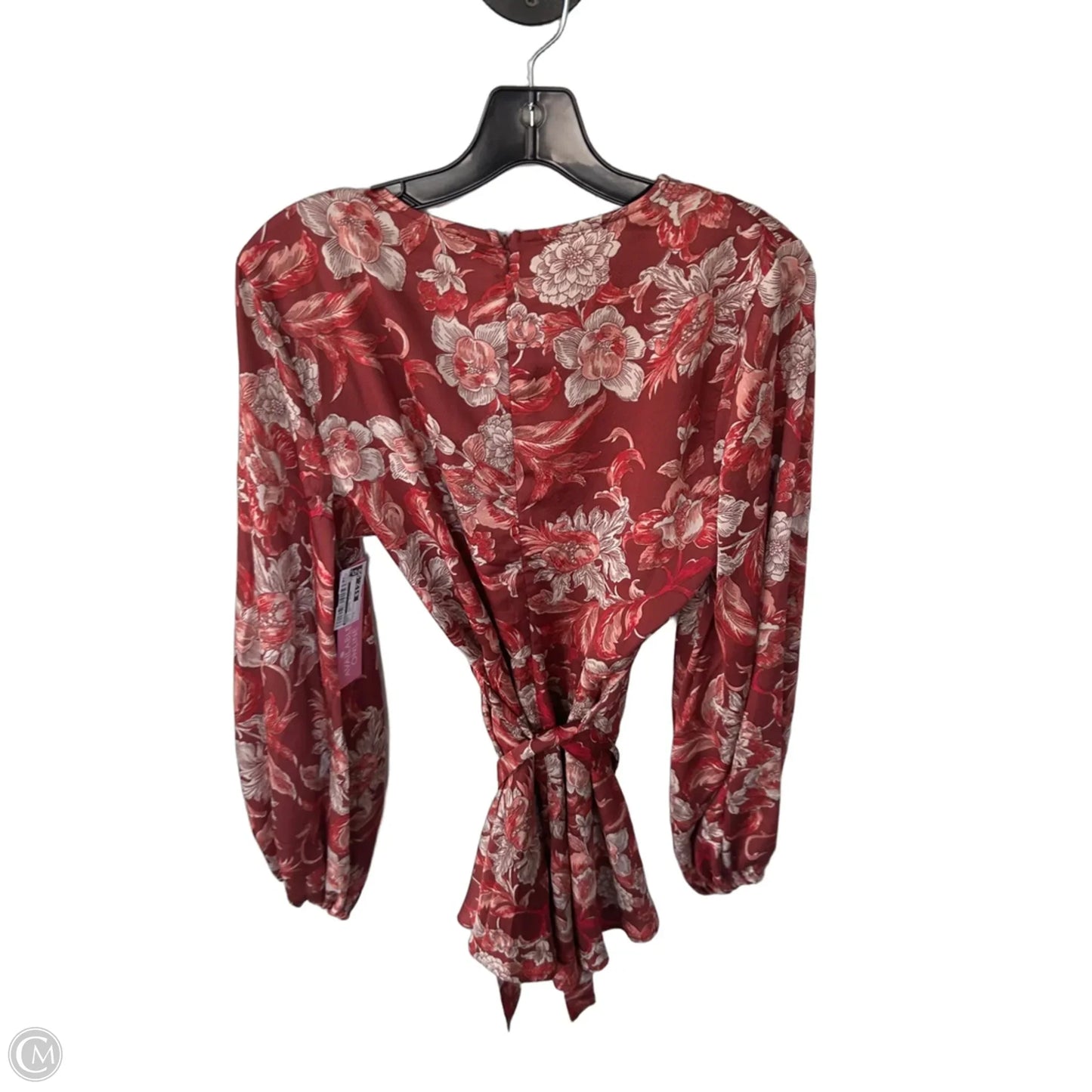 Dress Casual Short By Aakaa In Red & Tan, Size: S