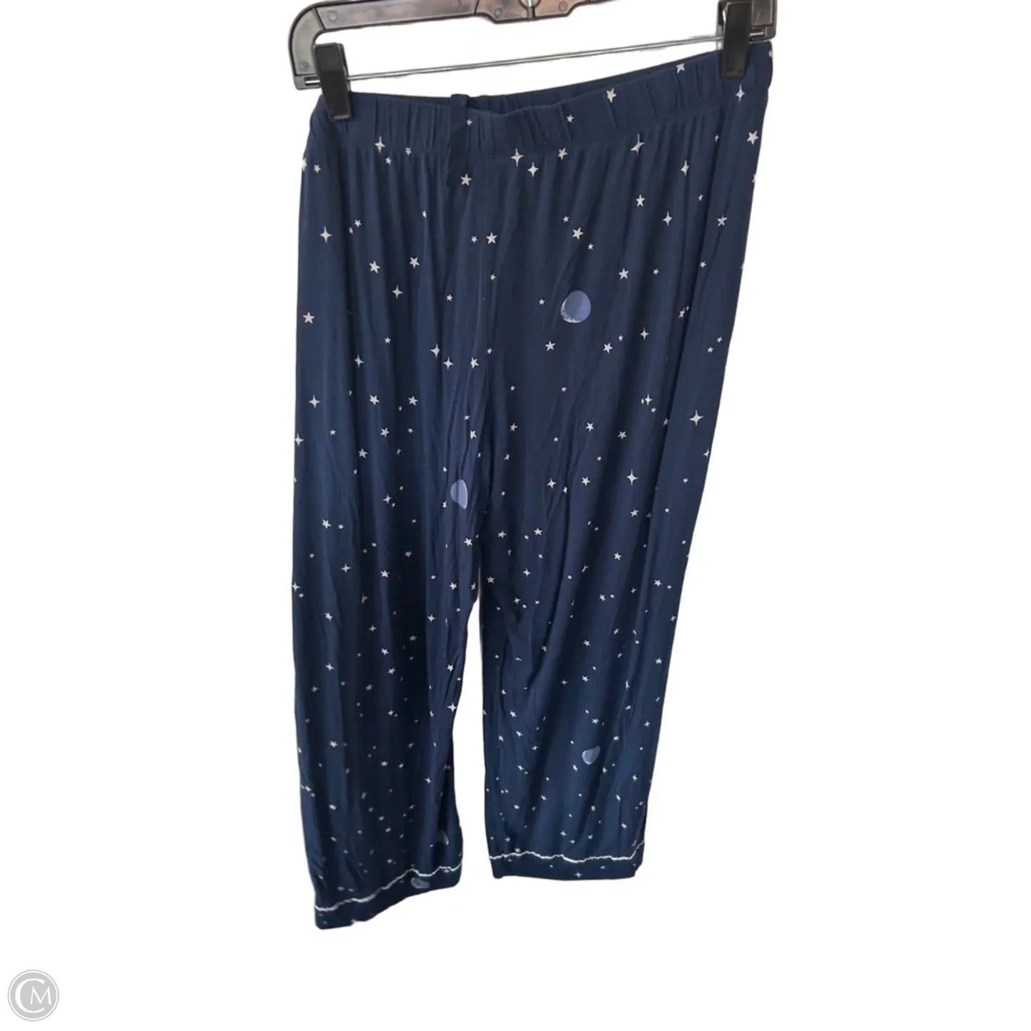 Pajamas 2pc By Victorias Secret In Blue & White, Size: L