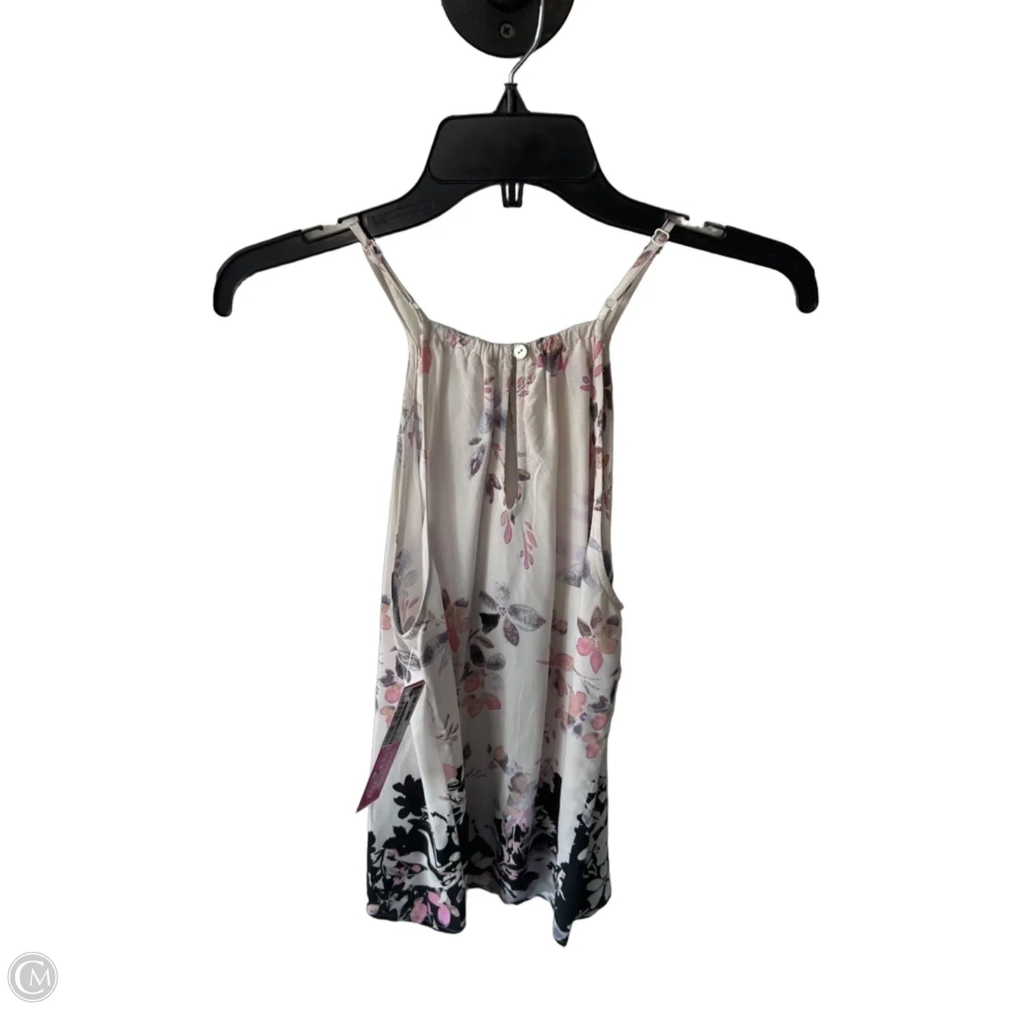 Blouse Sleeveless By Staccato In Cream & Pink, Size: M