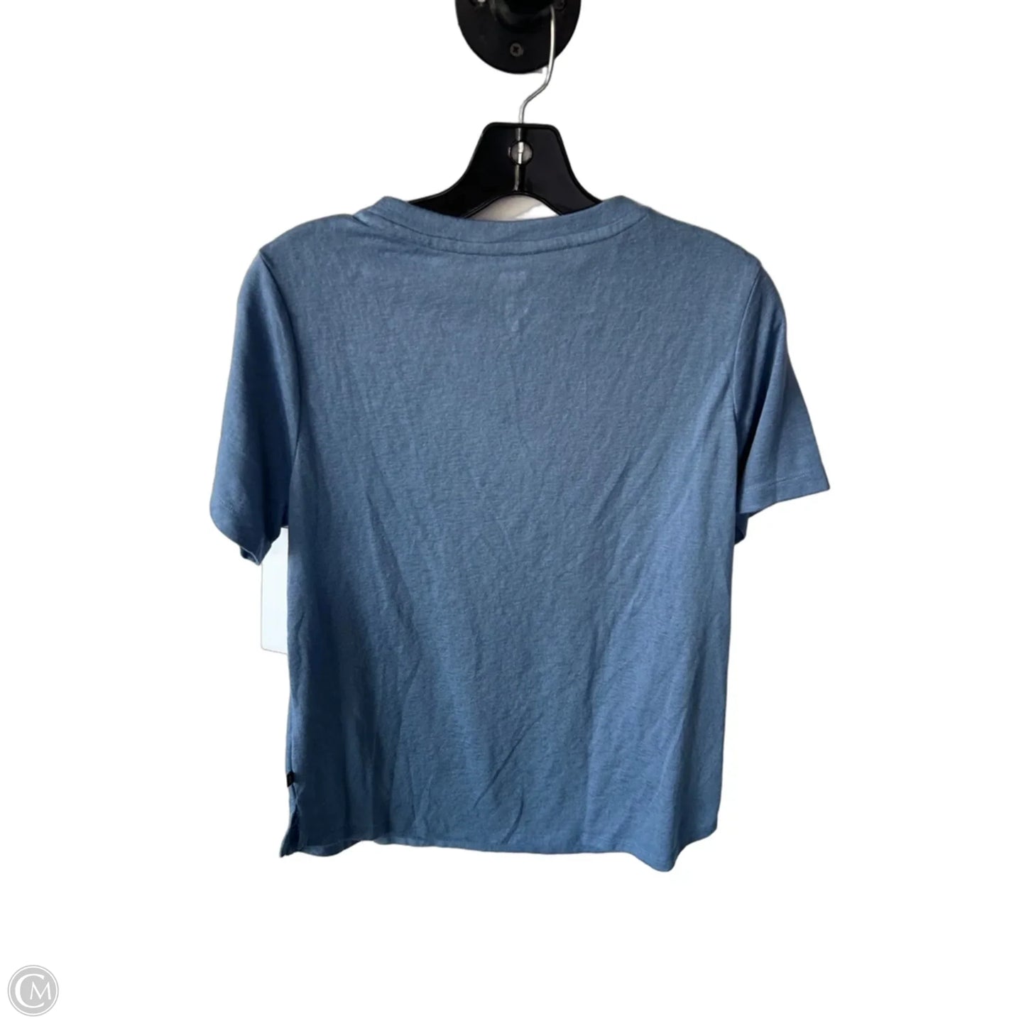 Top Short Sleeve Basic By Gap In Blue, Size: L