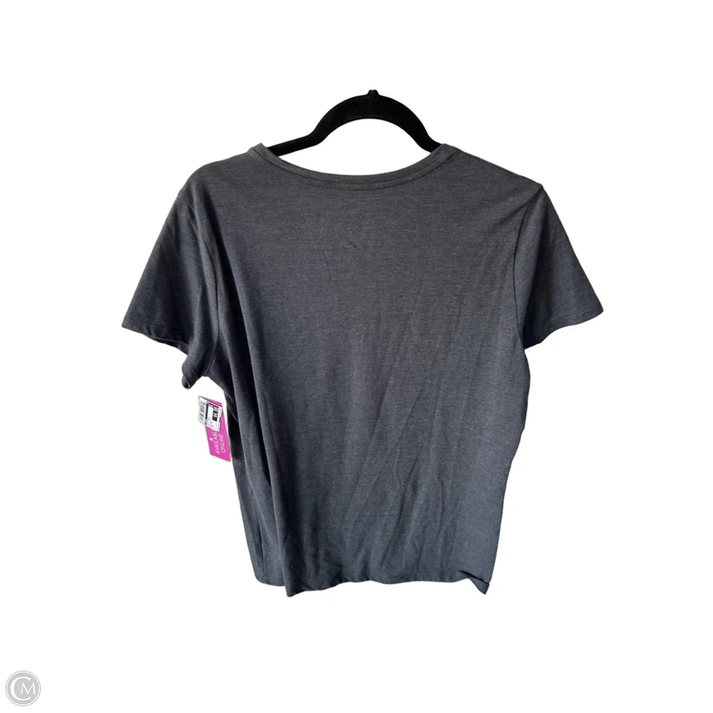 Top Short Sleeve Basic By Sonoma In Grey & Yellow, Size: L