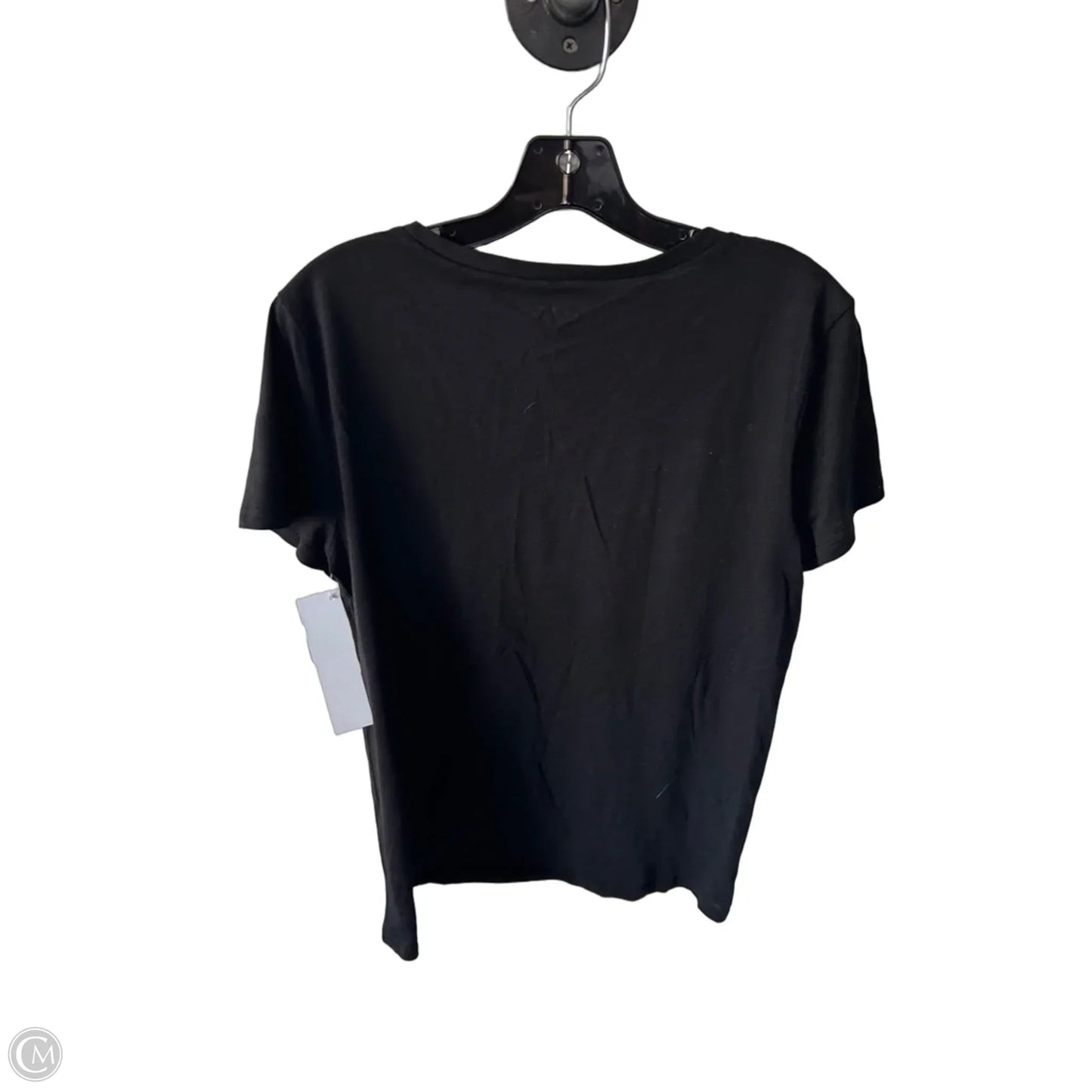Top Short Sleeve Basic By Loft In Black, Size: L
