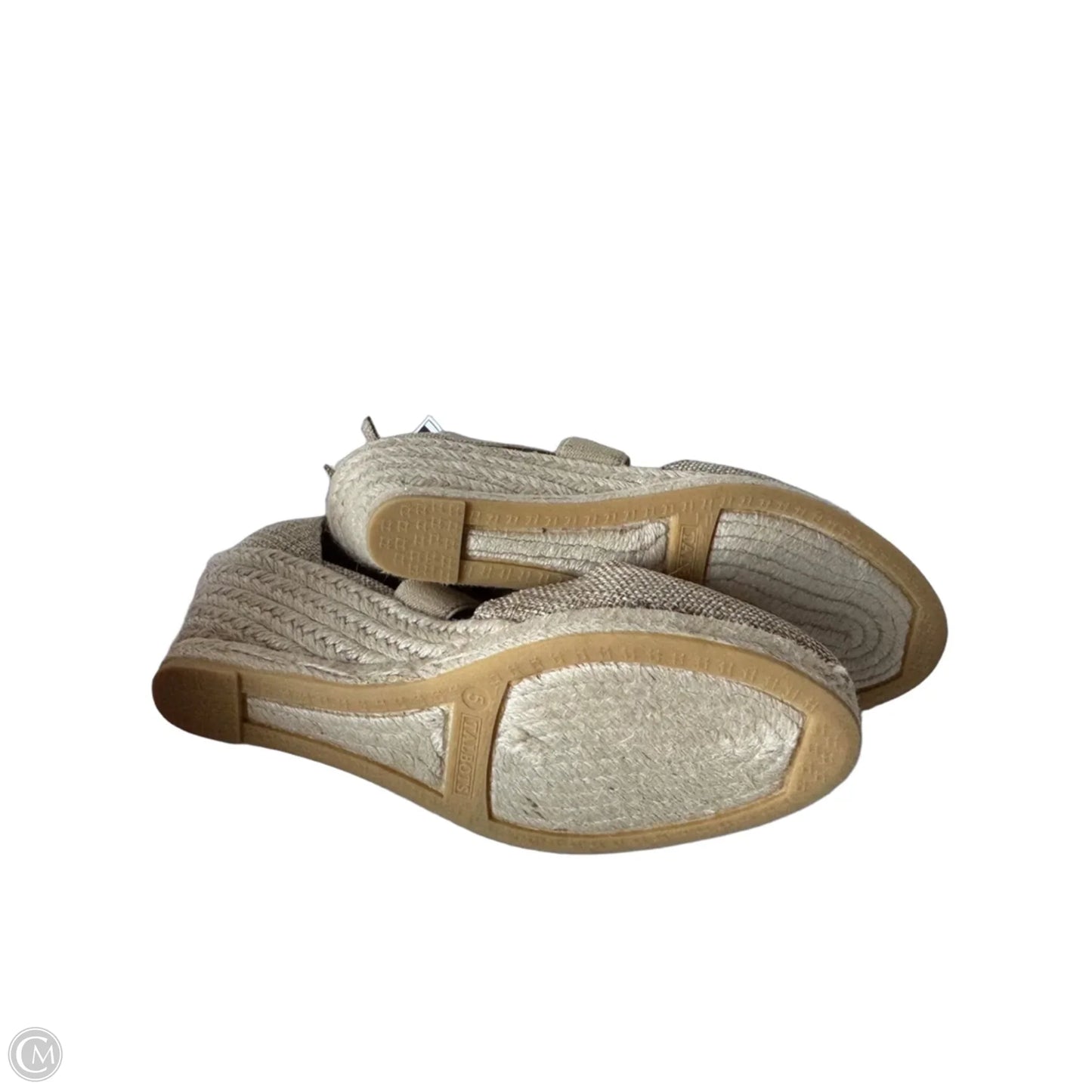 Sandals Heels Wedge By Talbots In Cream & Tan, Size: 5