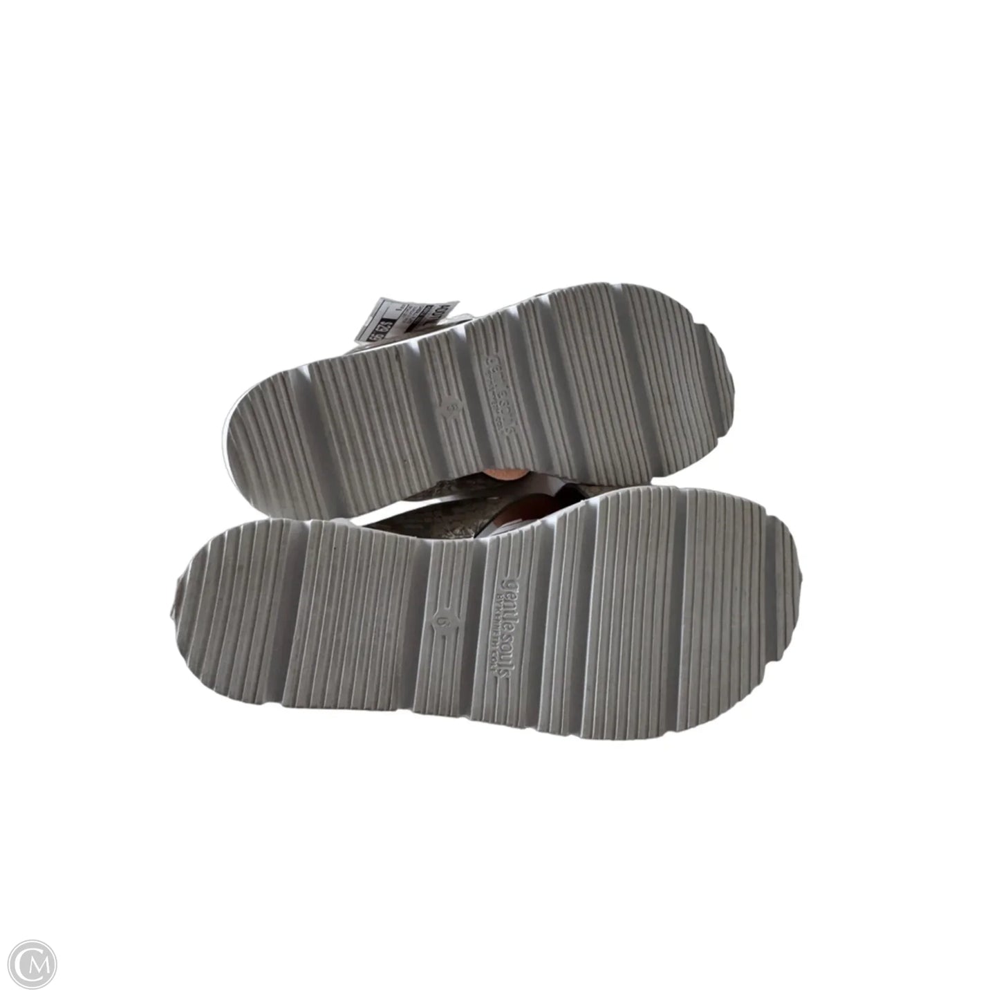 Sandals Flats By Gentle Souls In Snakeskin Print, Size: 6