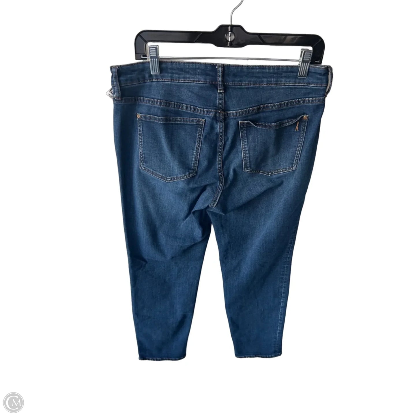 Jeans Cropped By Vintage America In Blue Denim, Size: 8