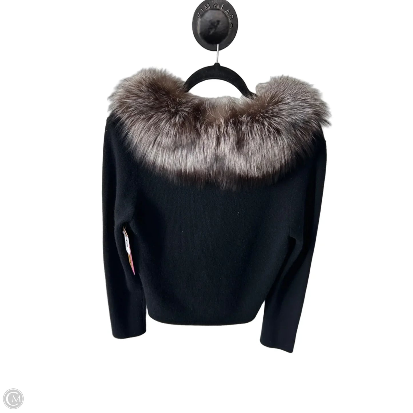 Sweater Cashmere By Saks Fifth Avenue In Black & Brown, Size: M