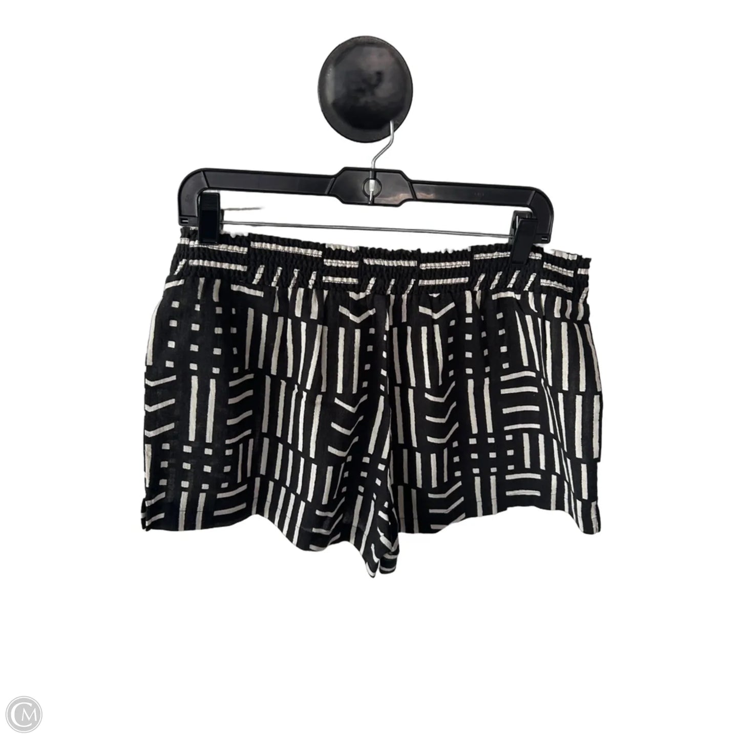 Shorts By Madewell In Black & Cream, Size: L