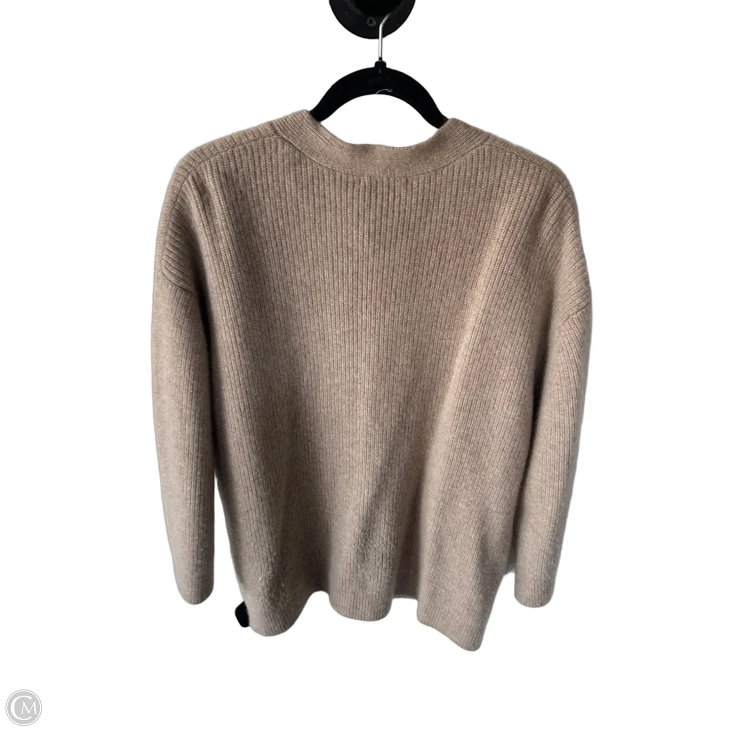 Sweater Cardigan Cashmere By Quince In Tan, Size: L