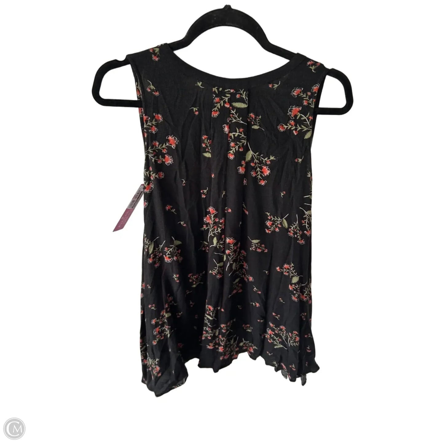 Tunic Sleeveless By Free People In Black & Red, Size: Xs