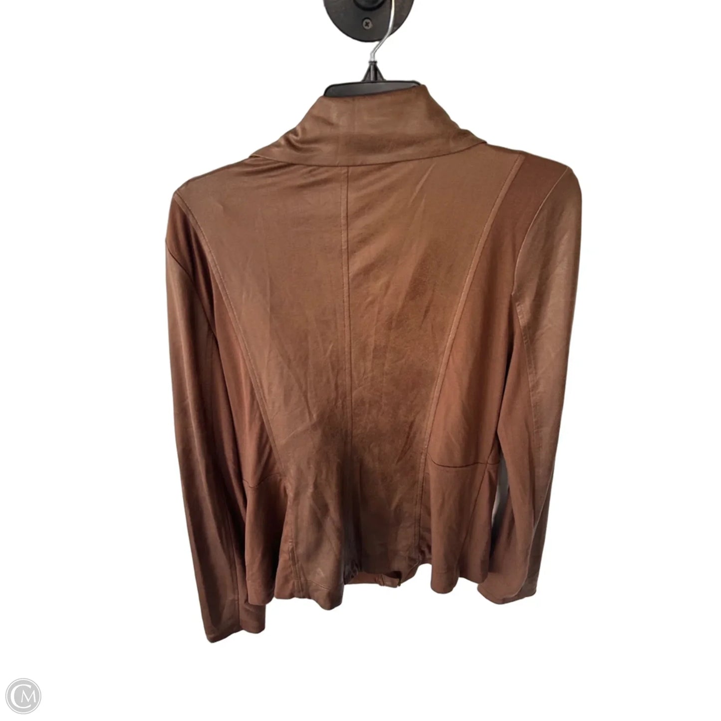 Jacket Shirt By Jessica Simpson In Brown, Size: M