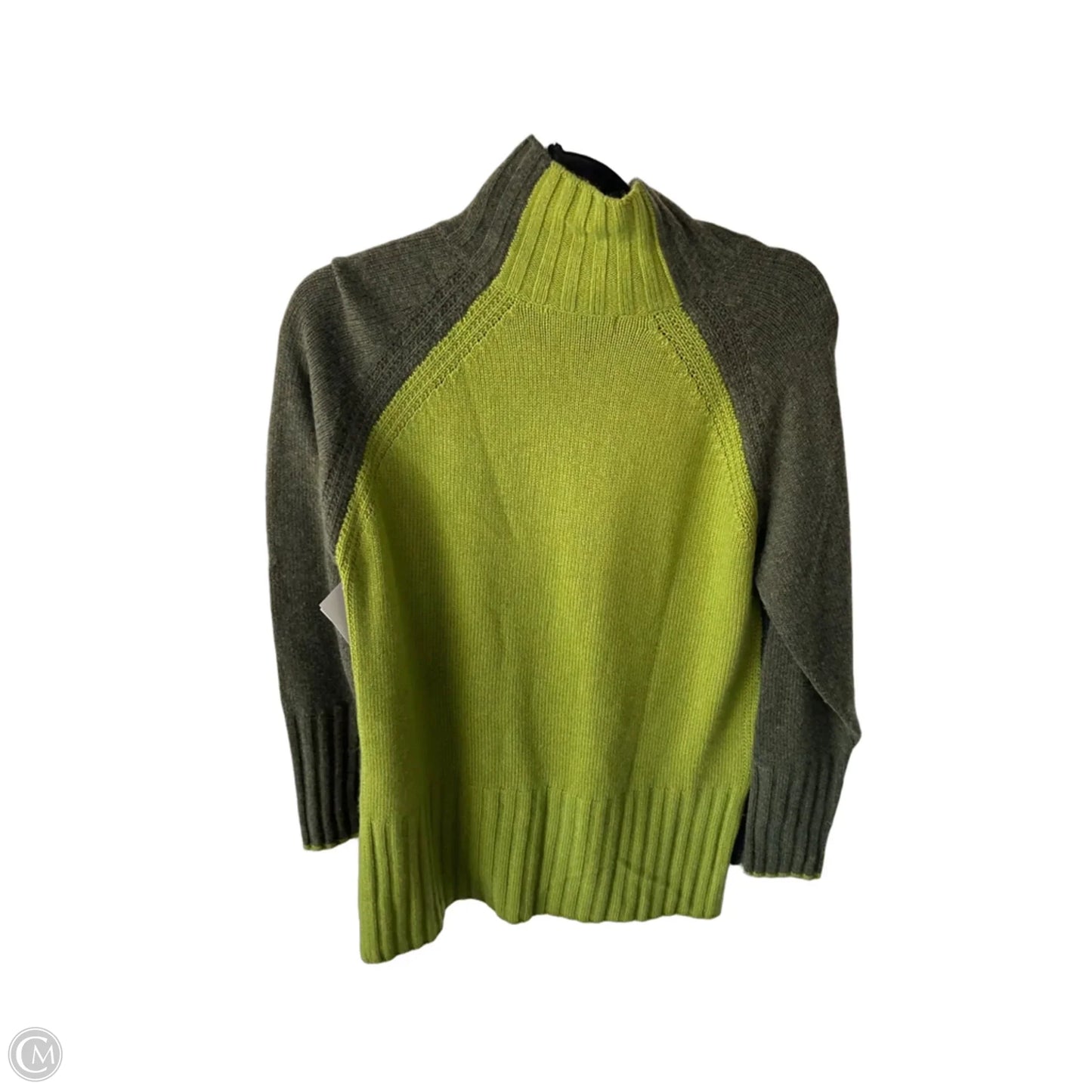 Sweater By Krimson Klover In Green & Grey, Size: S